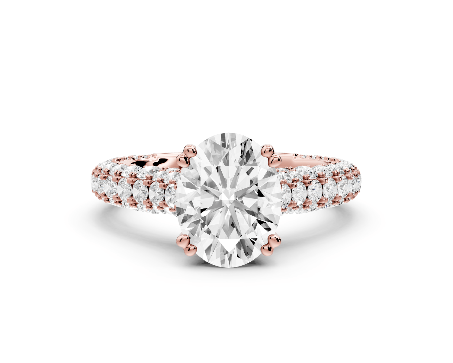 Clarissa - 2ct oval Engagement Ring 18k rose gold - Mr. Alex Jewelry