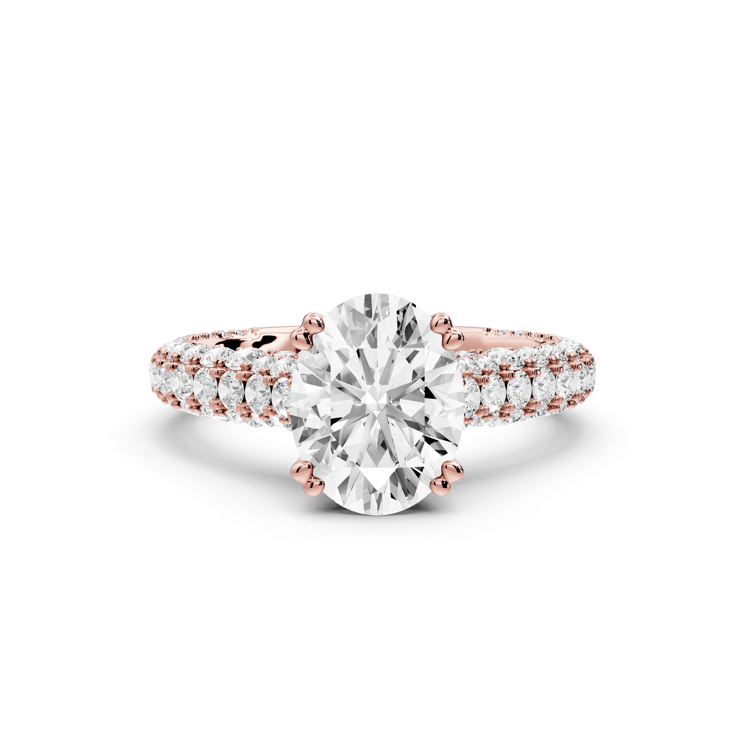 Clarissa - 2ct oval Engagement Ring 18k rose gold - Mr. Alex Jewelry