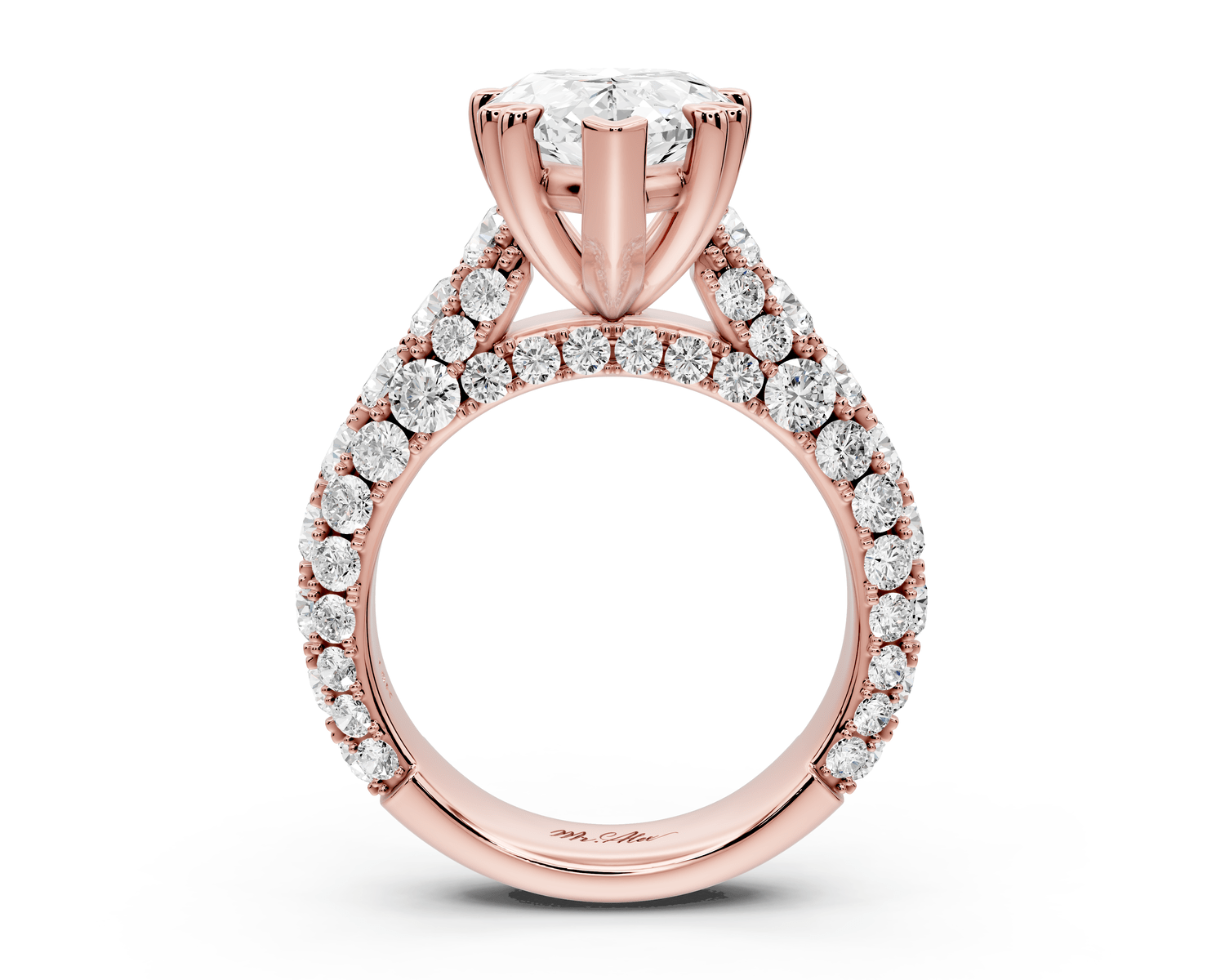 Clarissa - 4ct pear Engagement Ring 18k rose gold - Mr. Alex Jewelry