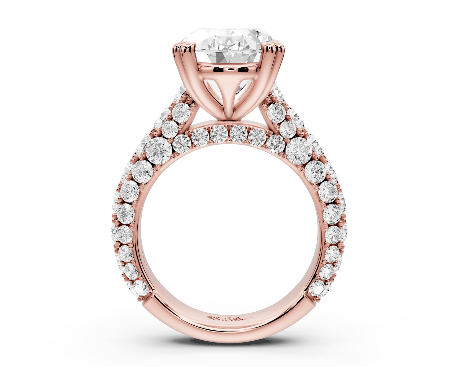 Clarissa - 5ct oval Engagement Ring 18k rose gold - Mr. Alex Jewelry