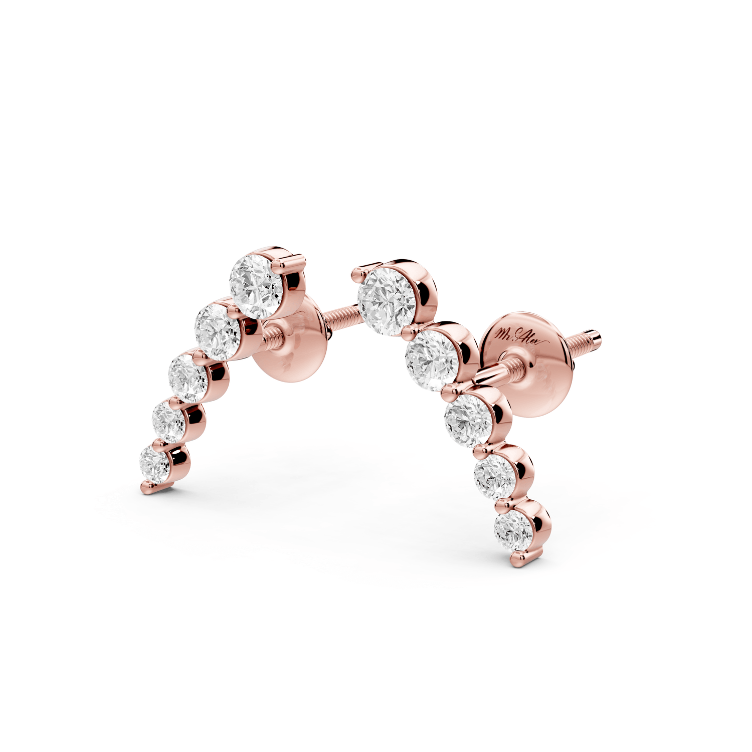 Daphne Earrings Rose Gold - Mr. Alex Jewelry