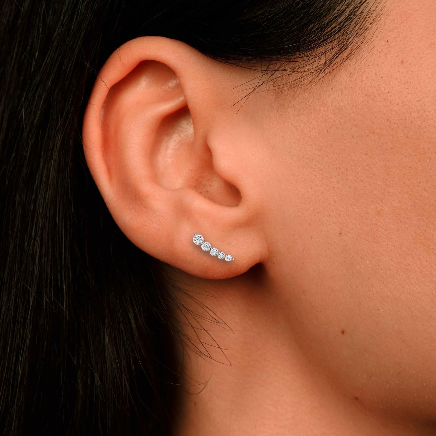 Daphne Earrings White Gold - Mr. Alex Jewelry