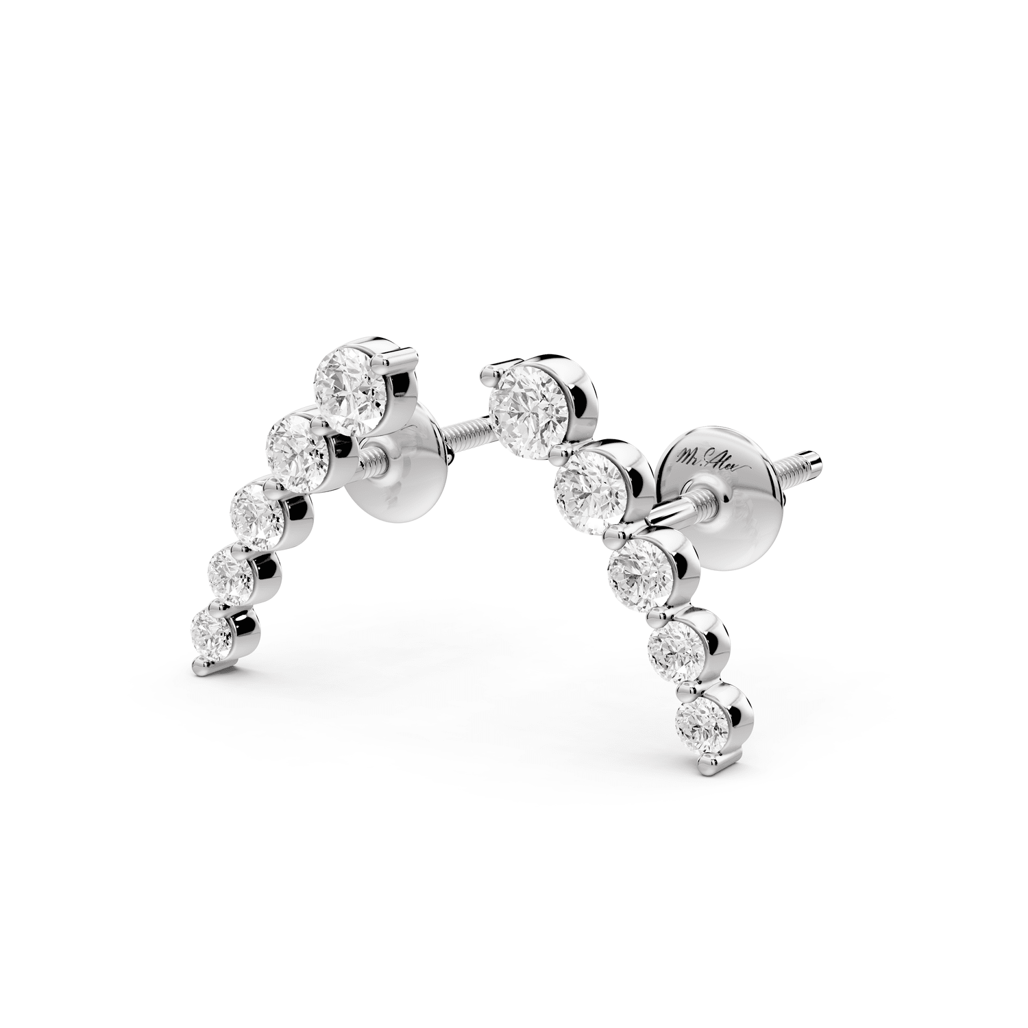 Daphne Earrings White Gold - Mr. Alex Jewelry