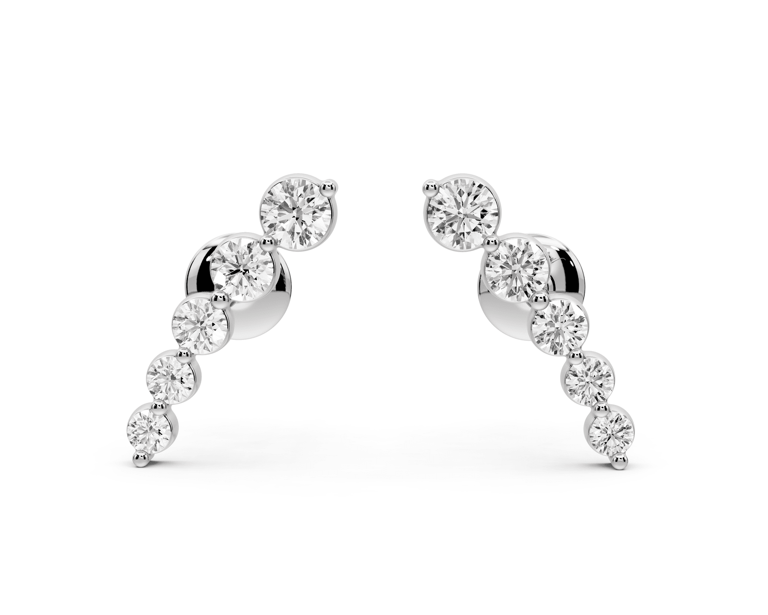 Daphne Earrings White Gold - Mr. Alex Jewelry