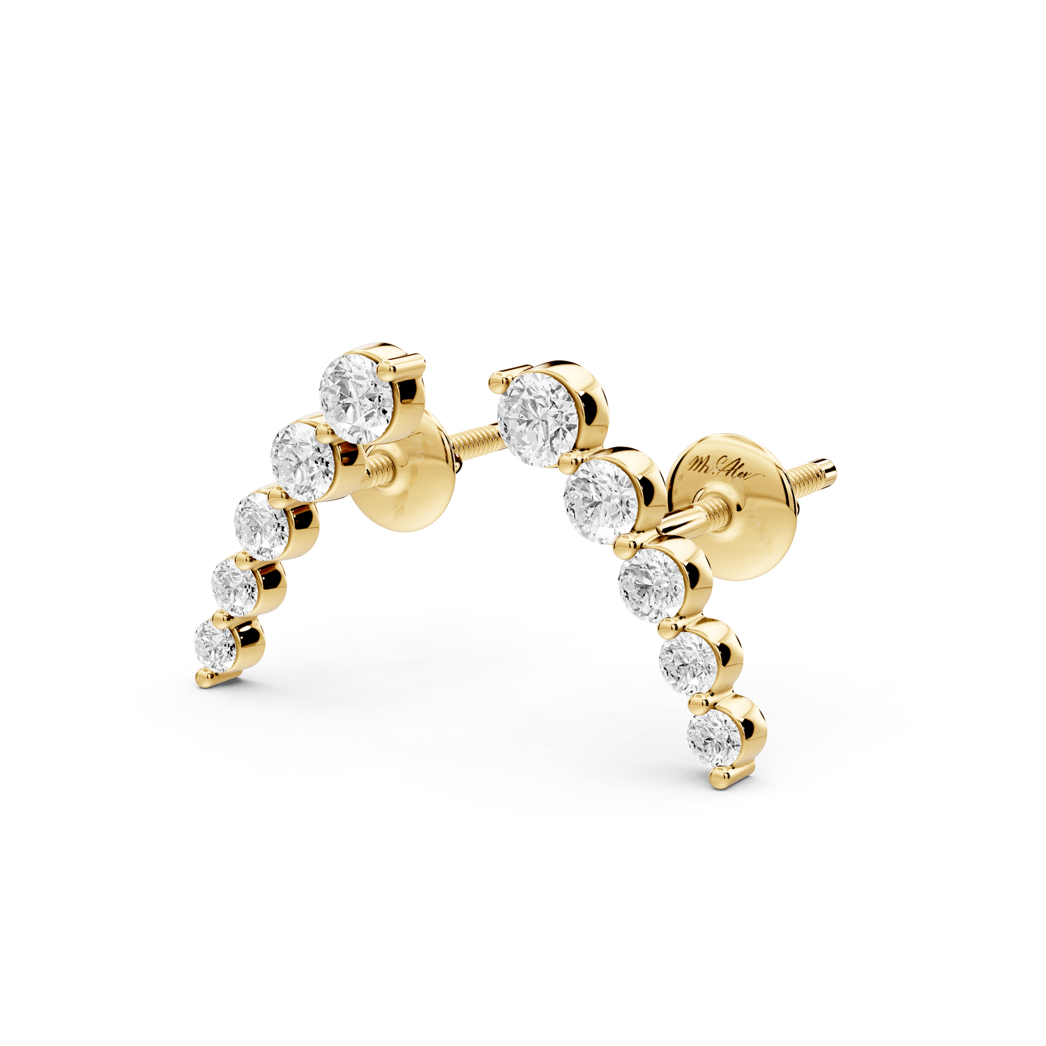 Daphne Earrings Yellow Gold - Mr. Alex Jewelry