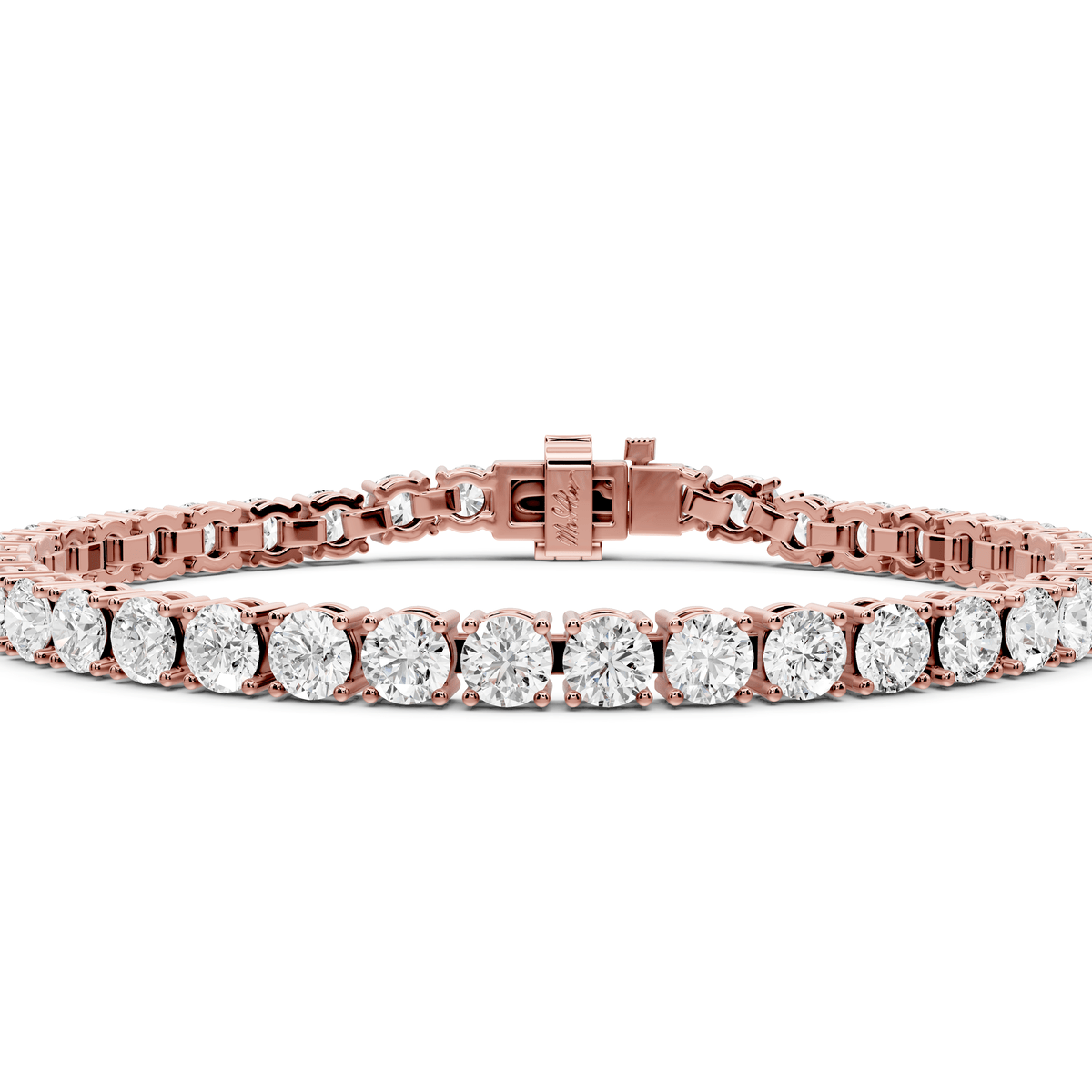 Eliza Diamond Tennis Bracelet (4.5mm) – 14K Rose Gold - Mr. Alex Jewelry