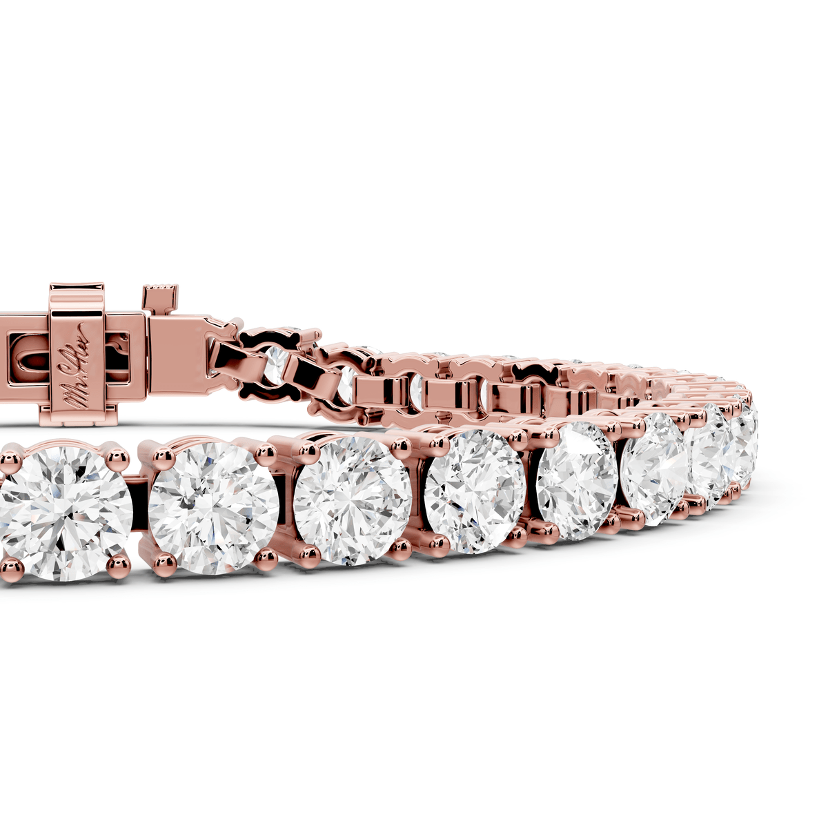 Eliza Diamond Tennis Bracelet (4.5mm) – 14K Rose Gold - Mr. Alex Jewelry