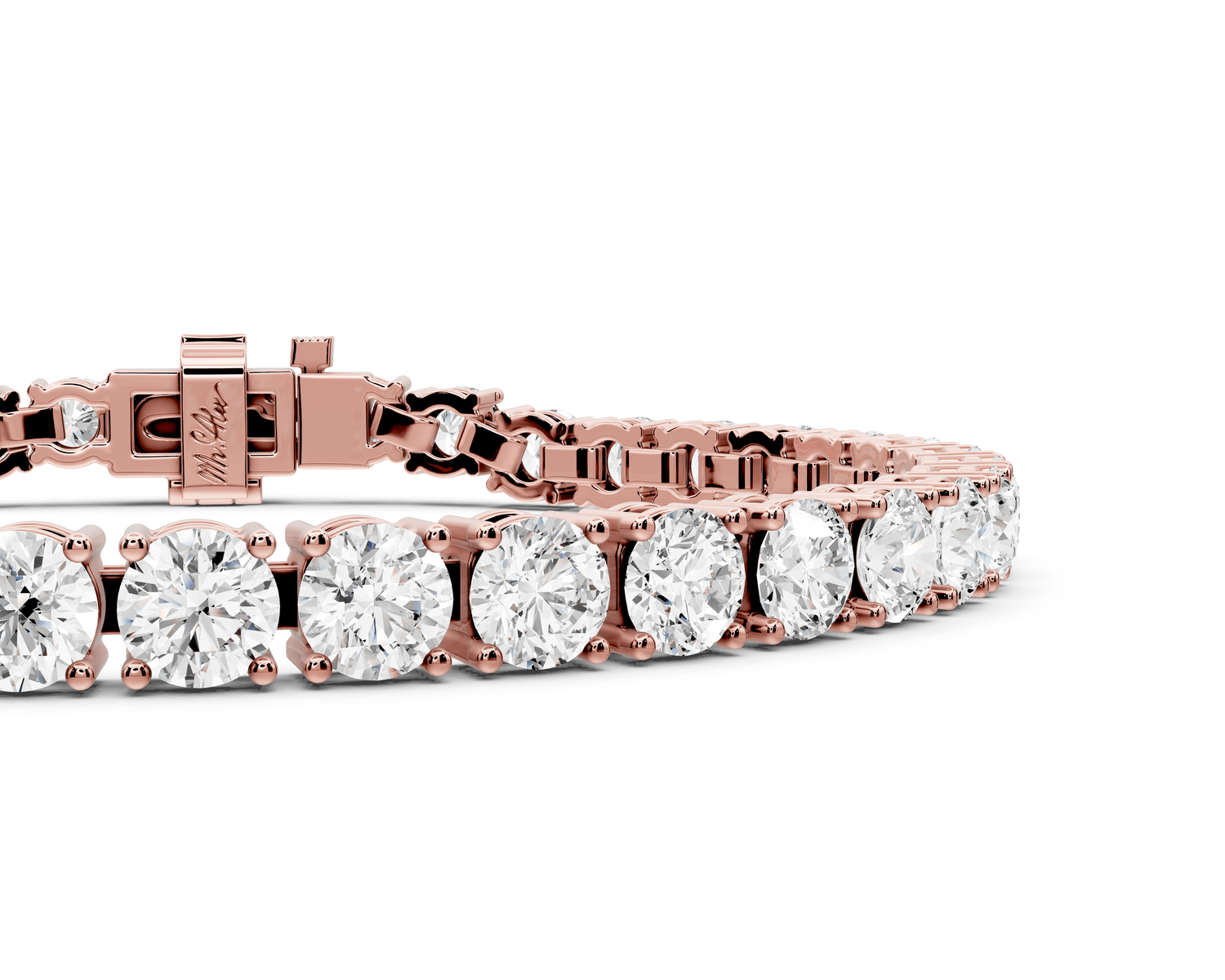 Eliza Diamond Tennis Bracelet (4.5mm) – 14K Rose Gold - Mr. Alex Jewelry