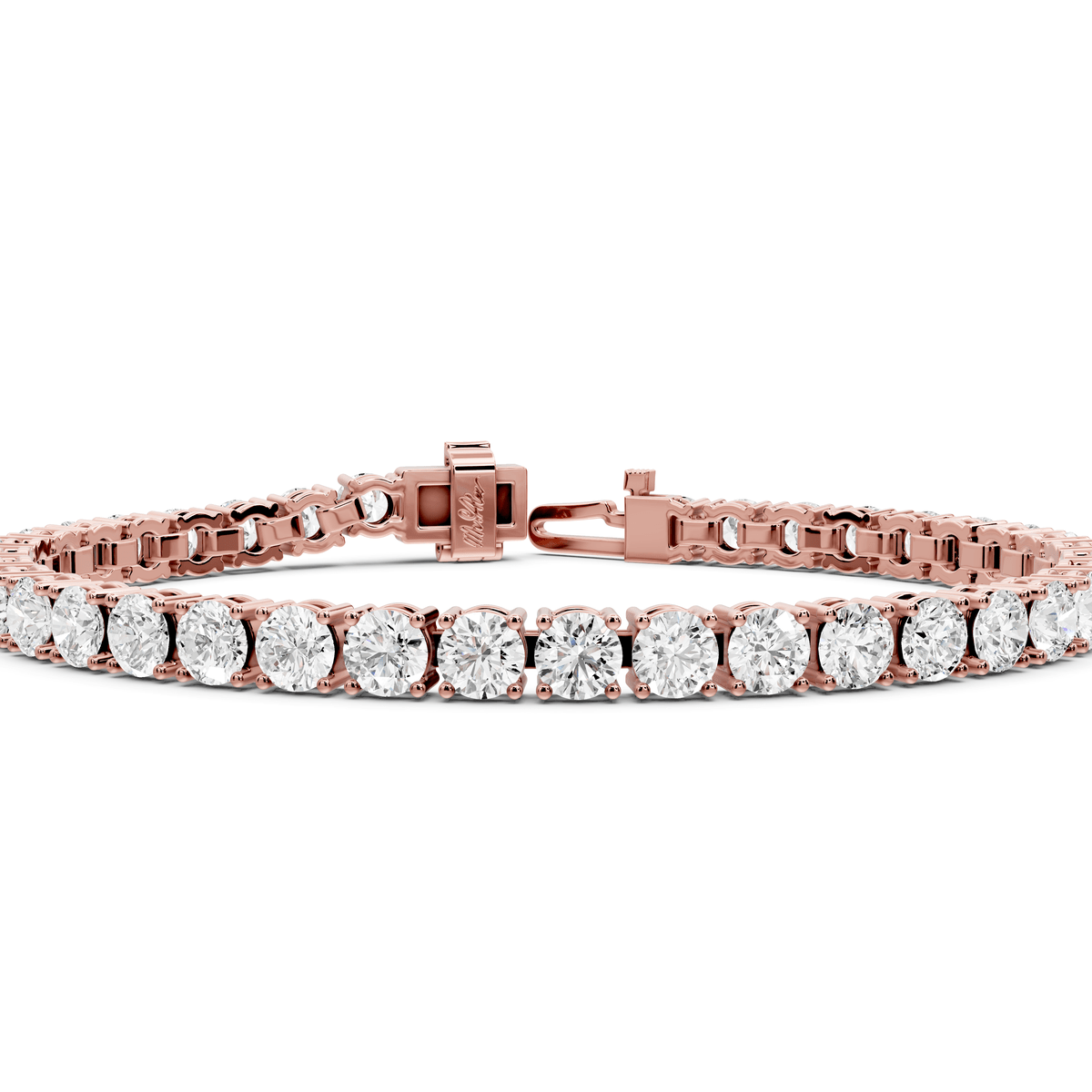 Eliza Diamond Tennis Bracelet (4.5mm) – 14K Rose Gold - Mr. Alex Jewelry