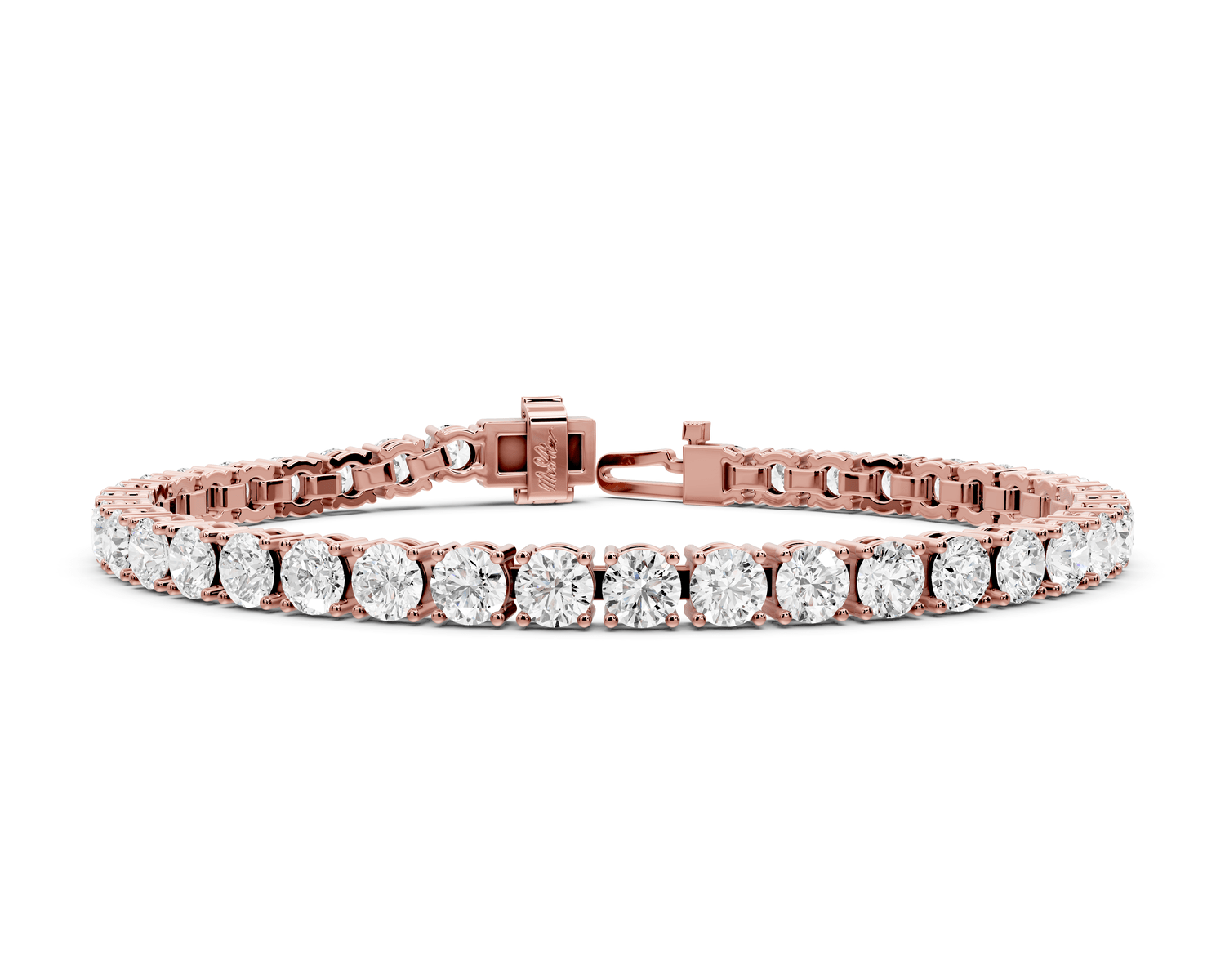 Eliza Diamond Tennis Bracelet (4.5mm) – 14K Rose Gold - Mr. Alex Jewelry