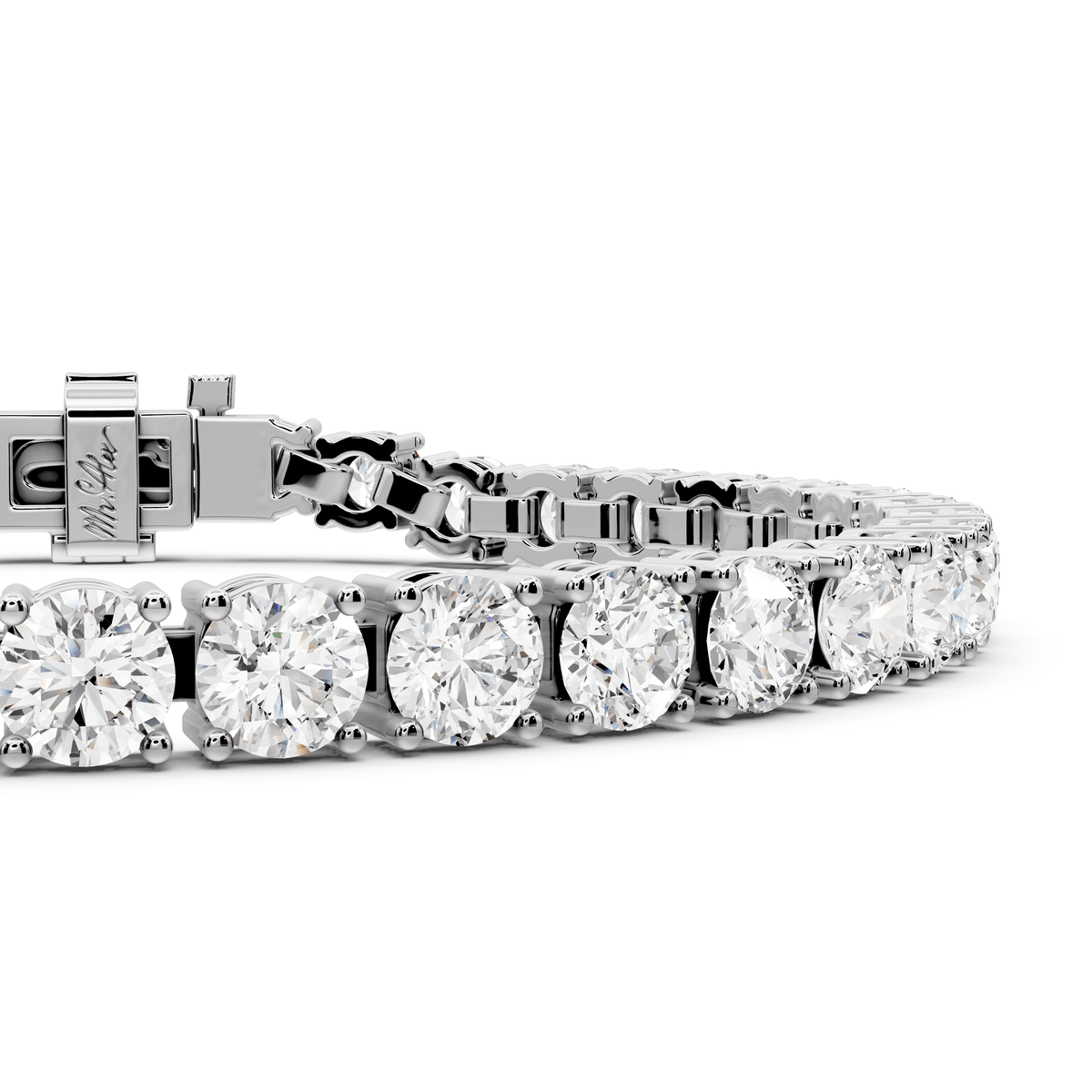 Eliza Diamond Tennis Bracelet (4.5mm) – 14K White Gold - Mr. Alex Jewelry