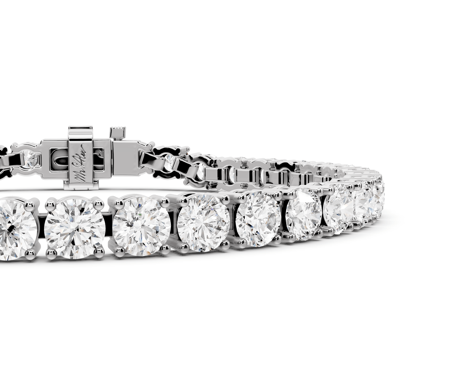 Eliza Diamond Tennis Bracelet (4.5mm) – 14K White Gold - Mr. Alex Jewelry