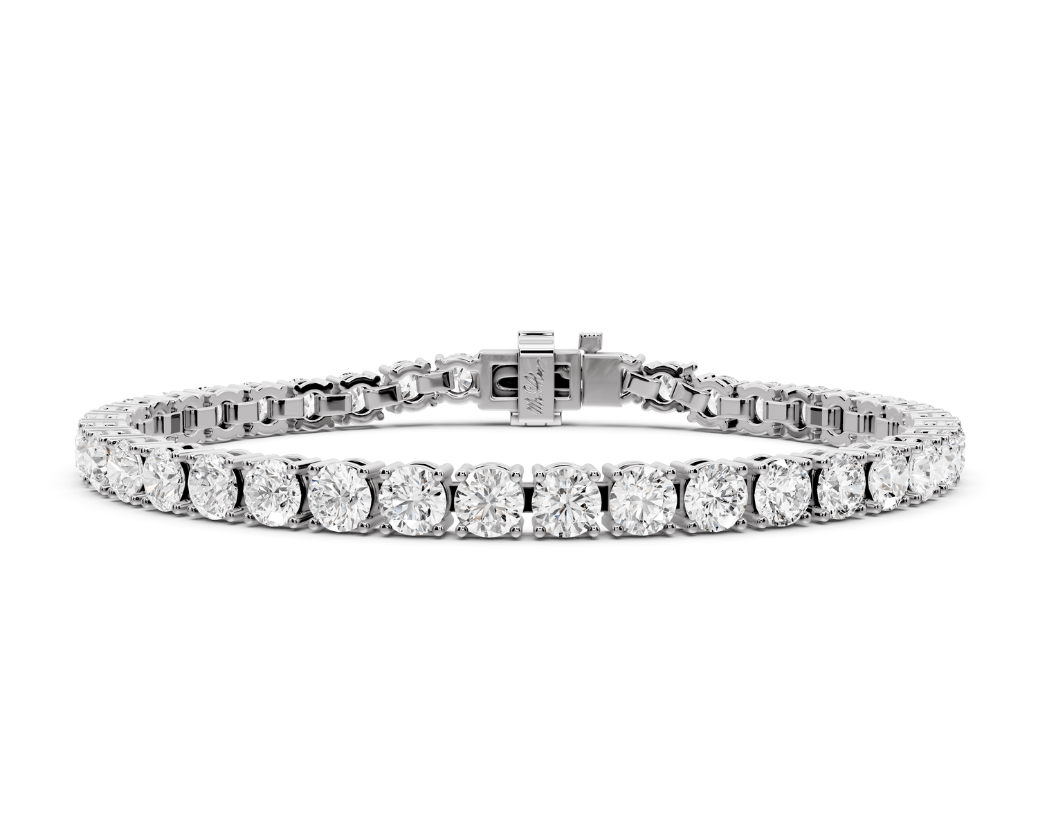 Eliza Diamond Tennis Bracelet (4.5mm) – 14K White Gold - Mr. Alex Jewelry