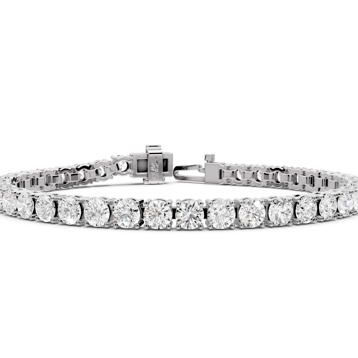 Eliza Diamond Tennis Bracelet (4.5mm) – 14K White Gold - Mr. Alex Jewelry