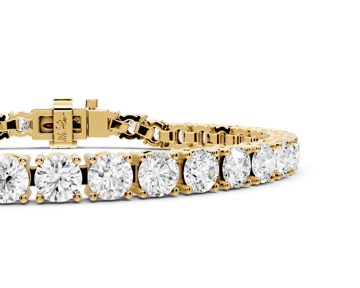 Eliza Diamond Tennis Bracelet (4.5mm) – 14K Yellow Gold - Mr. Alex Jewelry