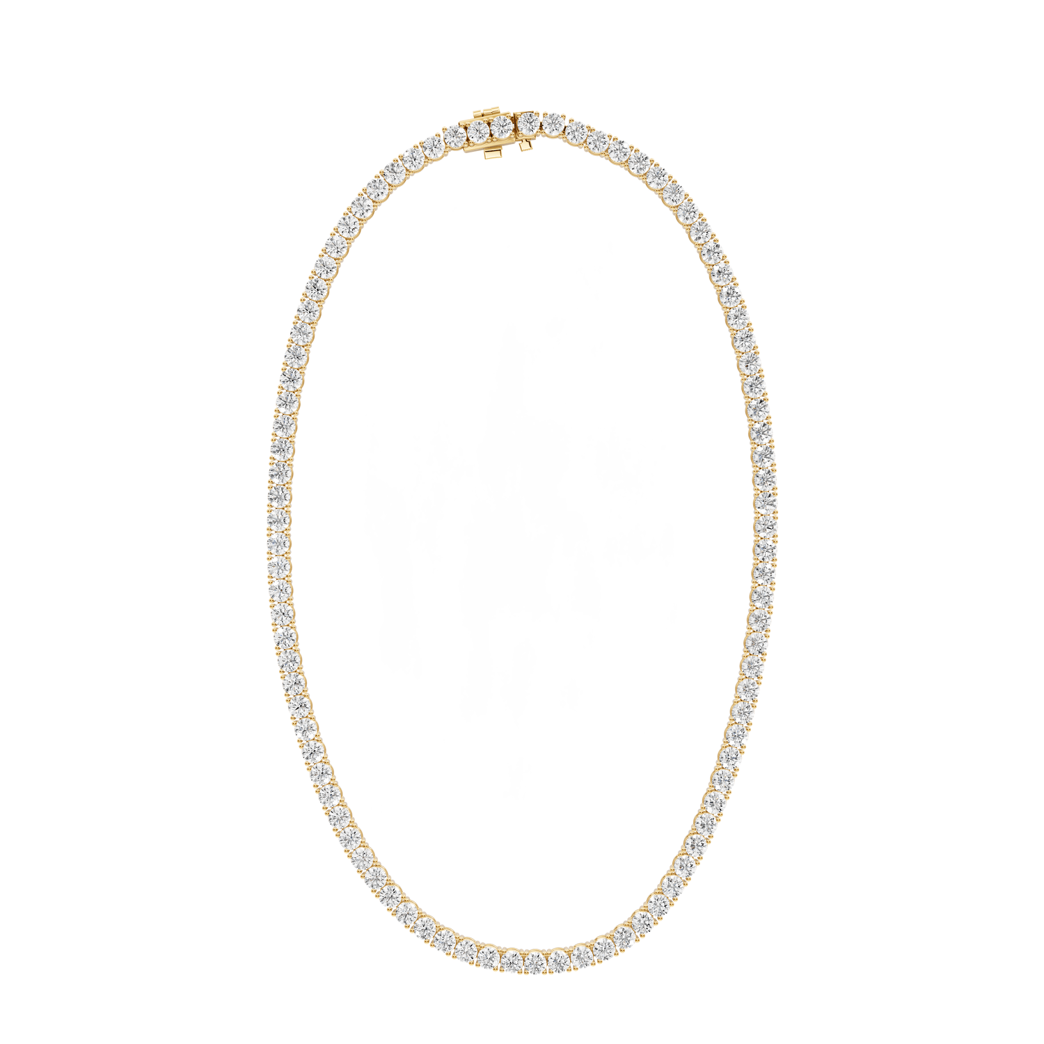 Eliza Diamond Tennis Necklace (4.5mm) – 14KT Yellow Gold - Mr. Alex Jewelry