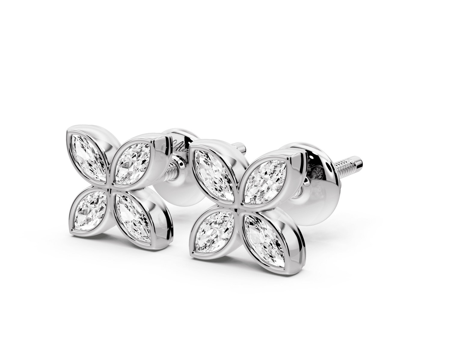 Elle Earrings White Gold - Mr. Alex Jewelry