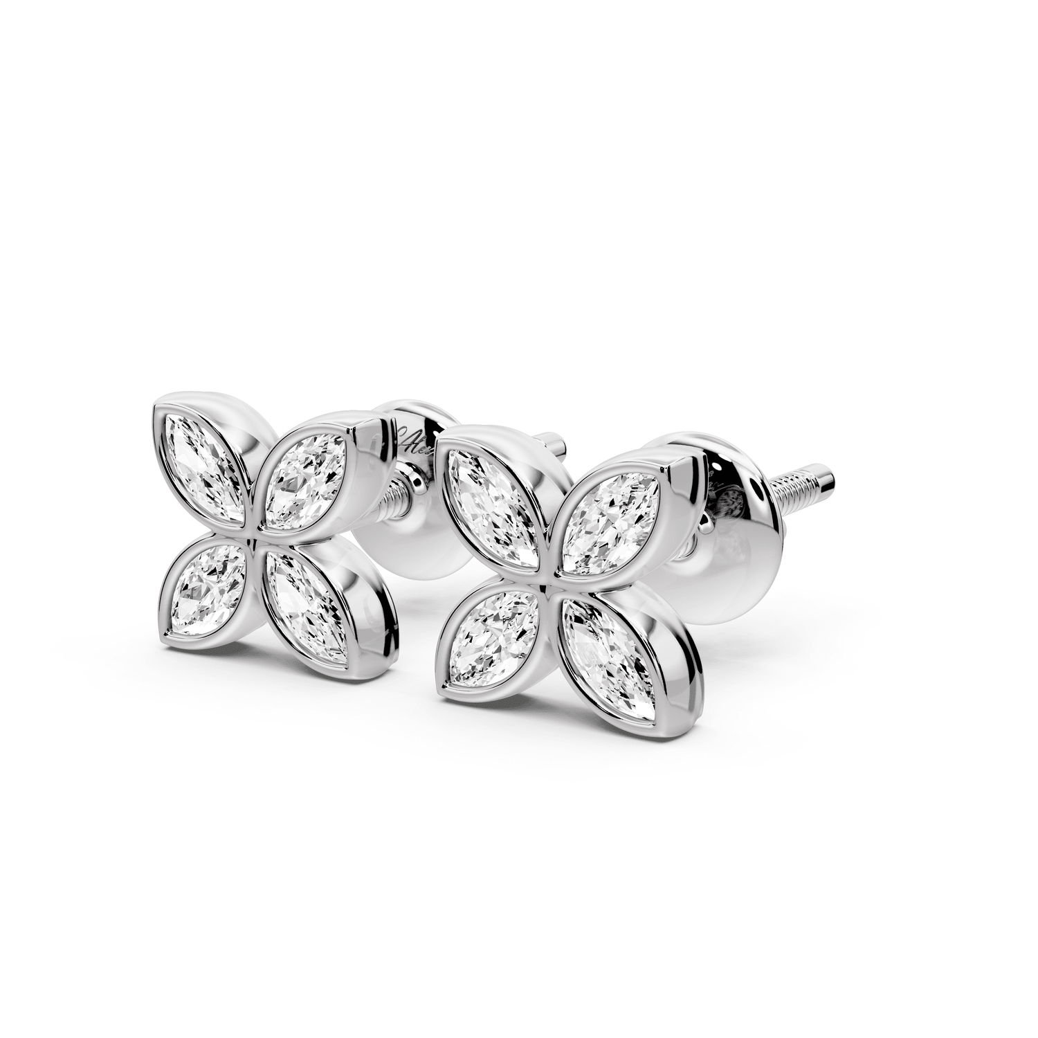 Elle Earrings White Gold - Mr. Alex Jewelry