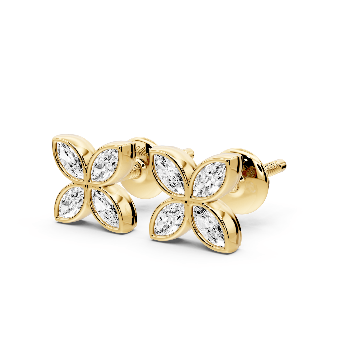 Elle Earrings Yellow Gold - Mr. Alex Jewelry