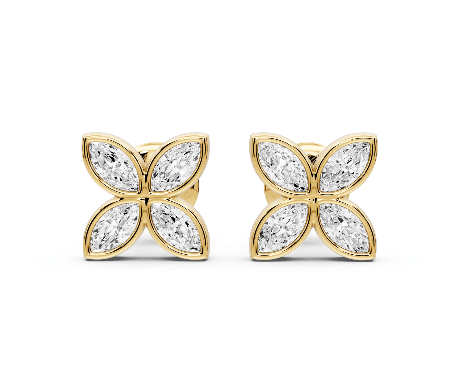 Elle Earrings Yellow Gold - Mr. Alex Jewelry
