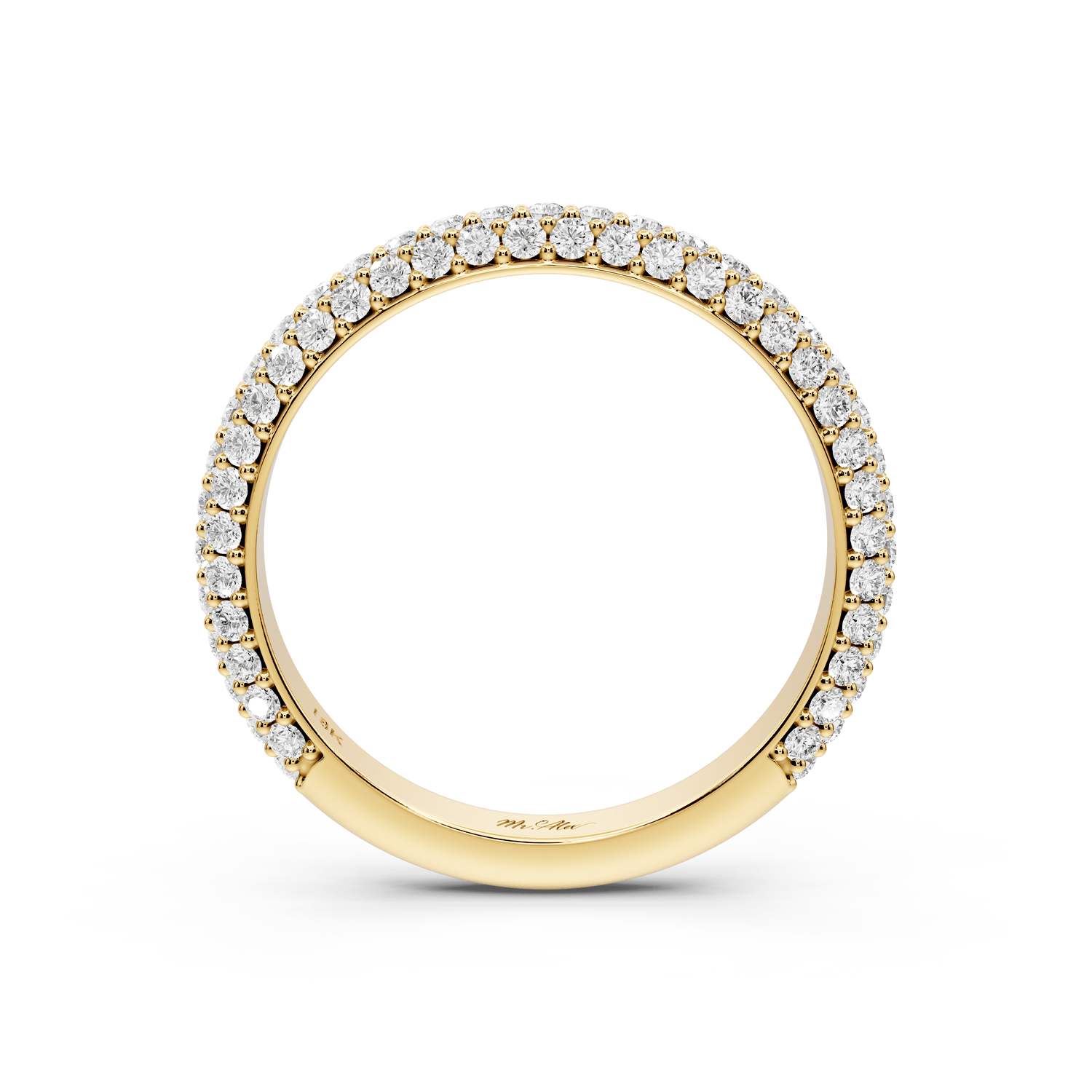 Ellora - 0.63ct 14k yellow gold Diamond Pavé Eternity Band Ring - Mr. Alex Jewelry