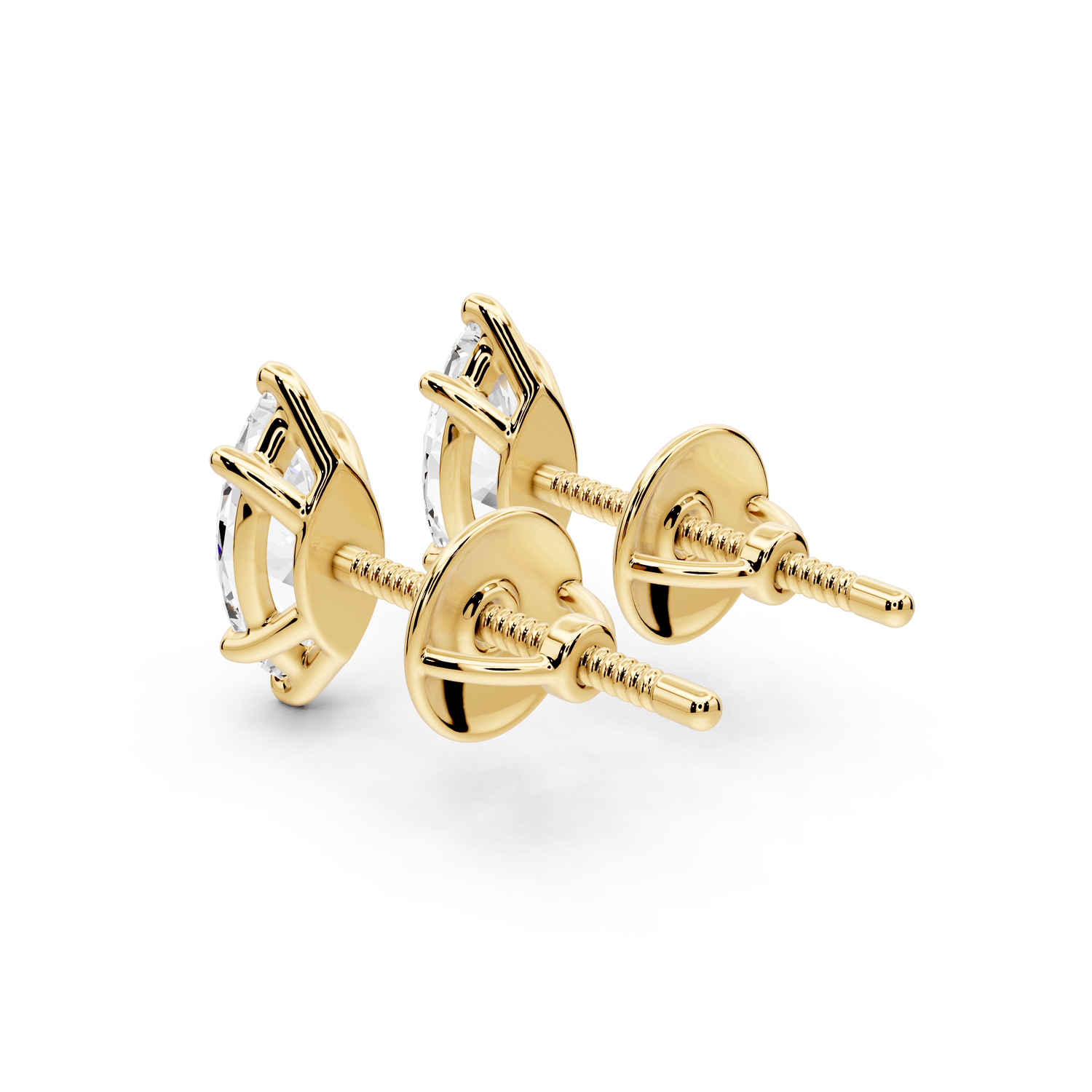Este - 1ct 14k yellow gold Marquise - Cut Diamond Stud Earrings - Mr. Alex Jewelry
