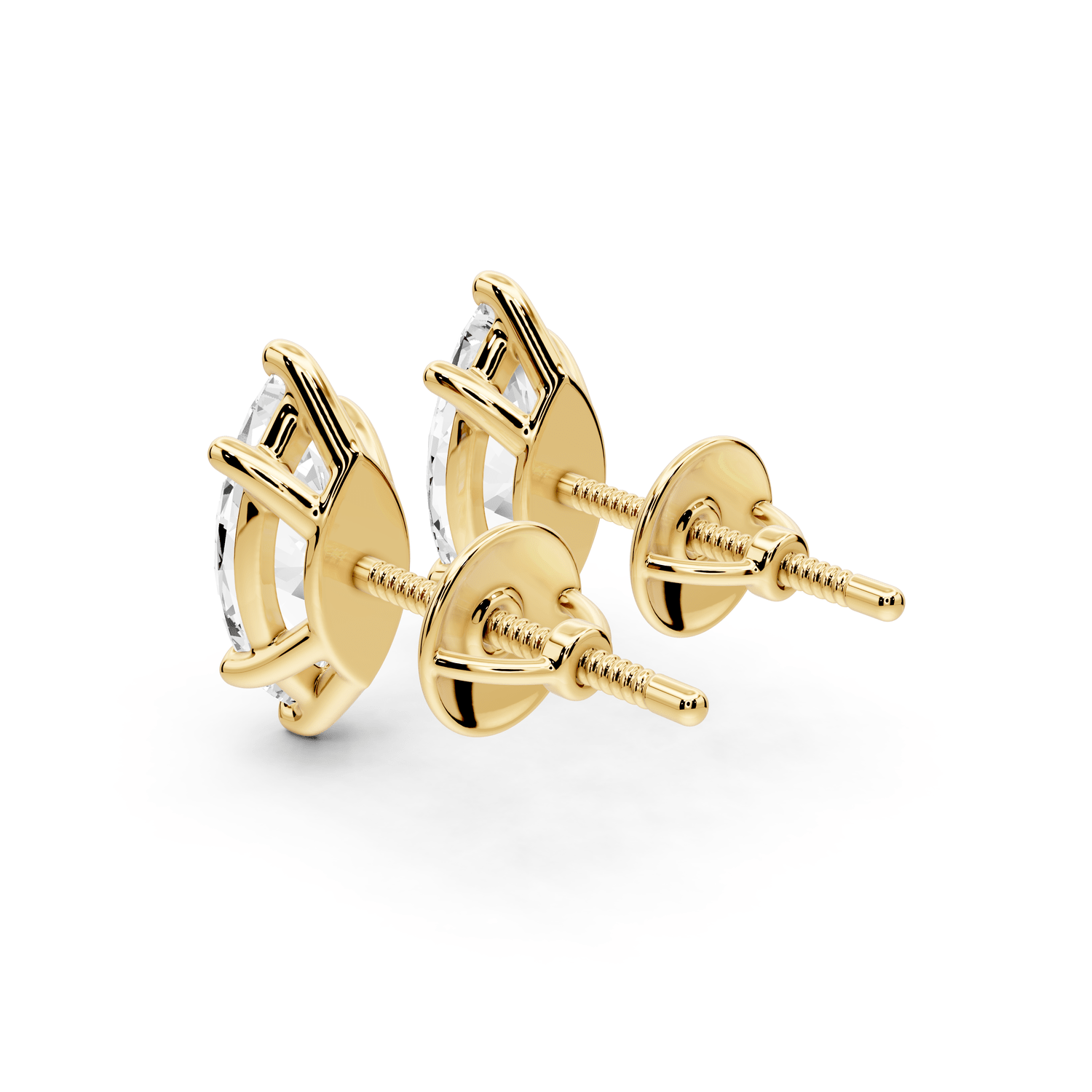 Este - 2ct 14k yellow gold Marquise - Cut Diamond Stud Earrings - Mr. Alex Jewelry