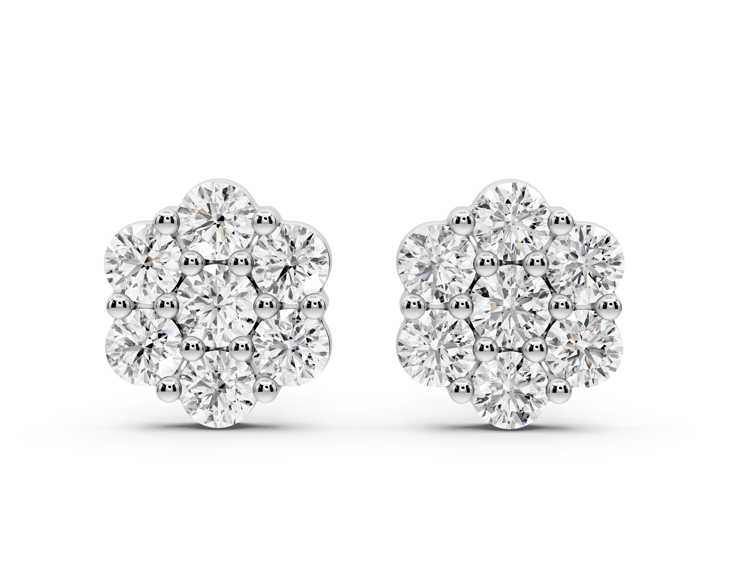 Eva Earrings White Gold - Mr. Alex Jewelry