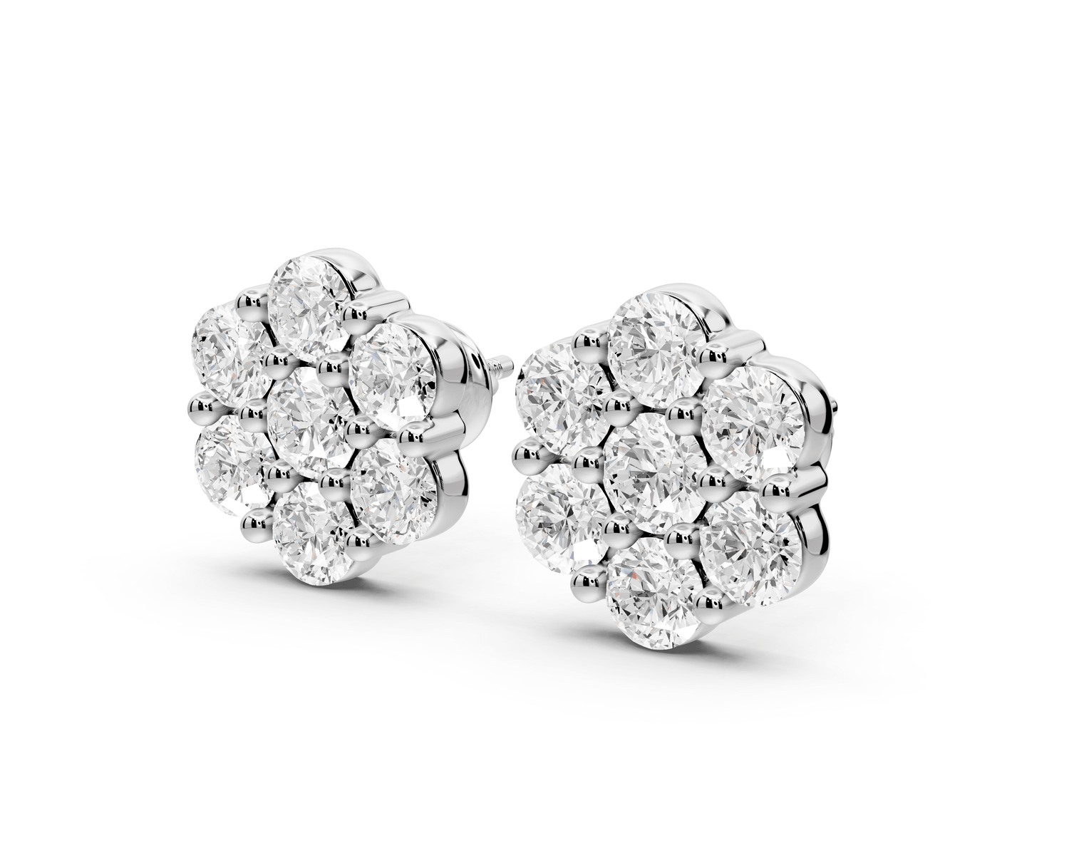 Eva Earrings White Gold - Mr. Alex Jewelry