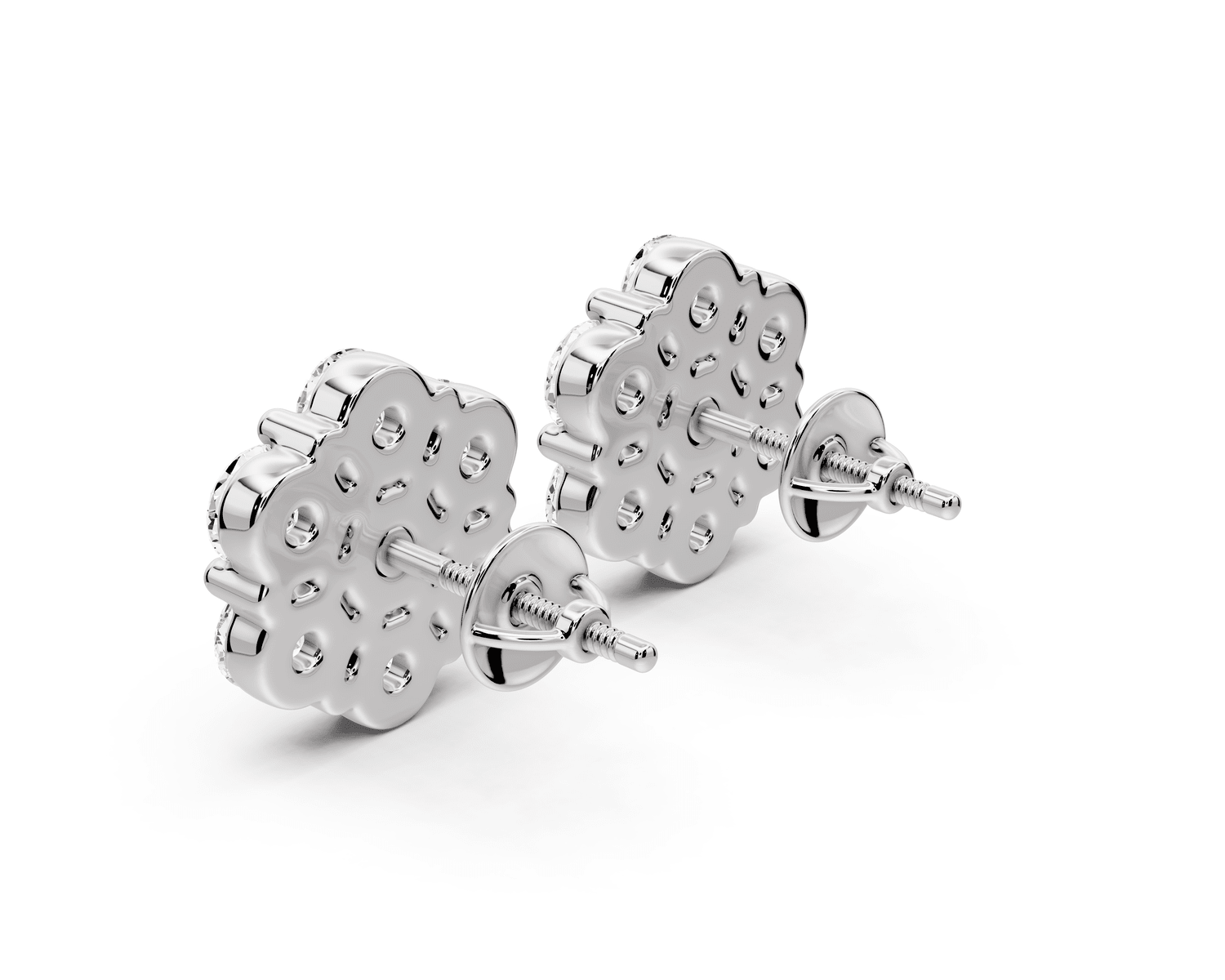 Eva Earrings White Gold - Mr. Alex Jewelry