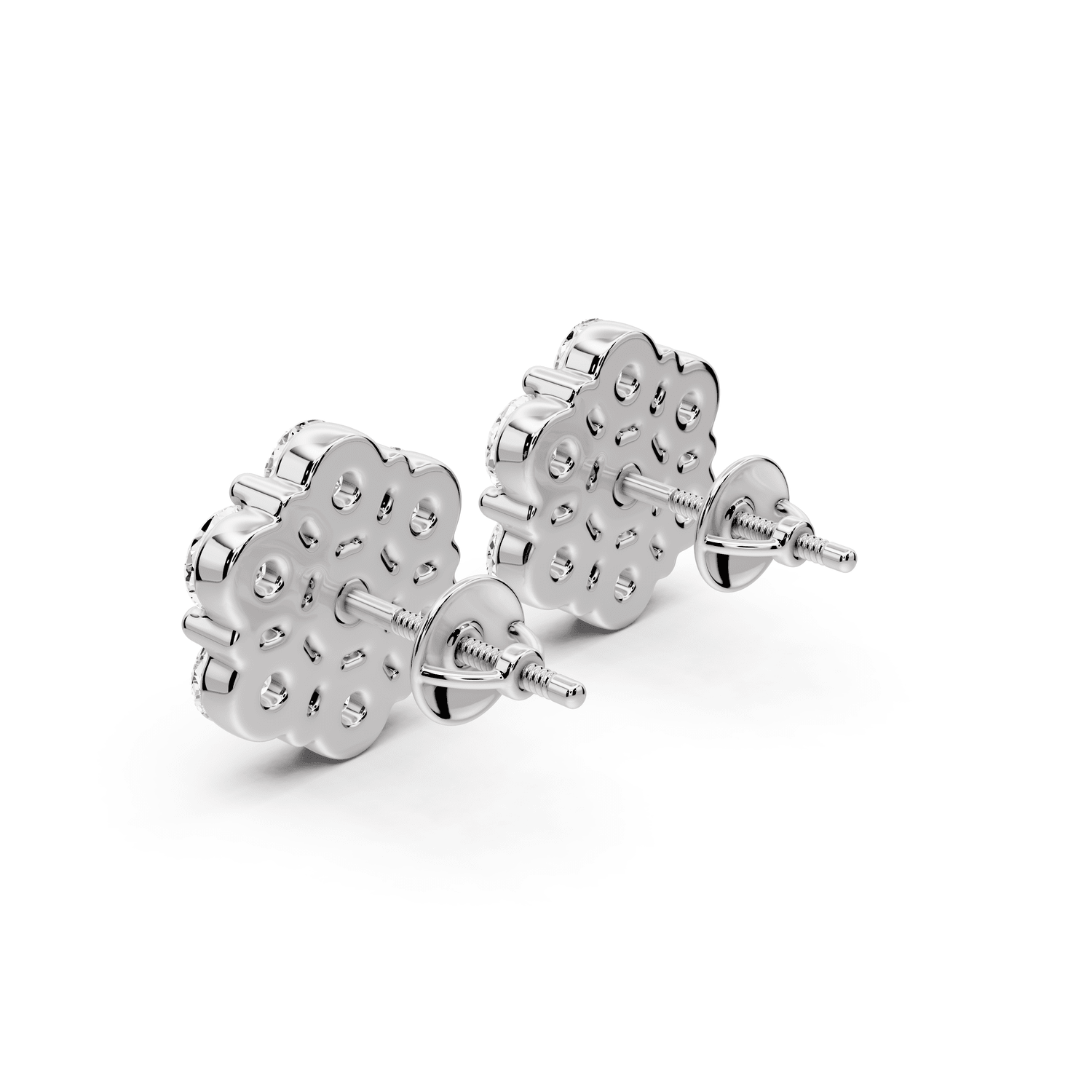 Eva Earrings White Gold - Mr. Alex Jewelry