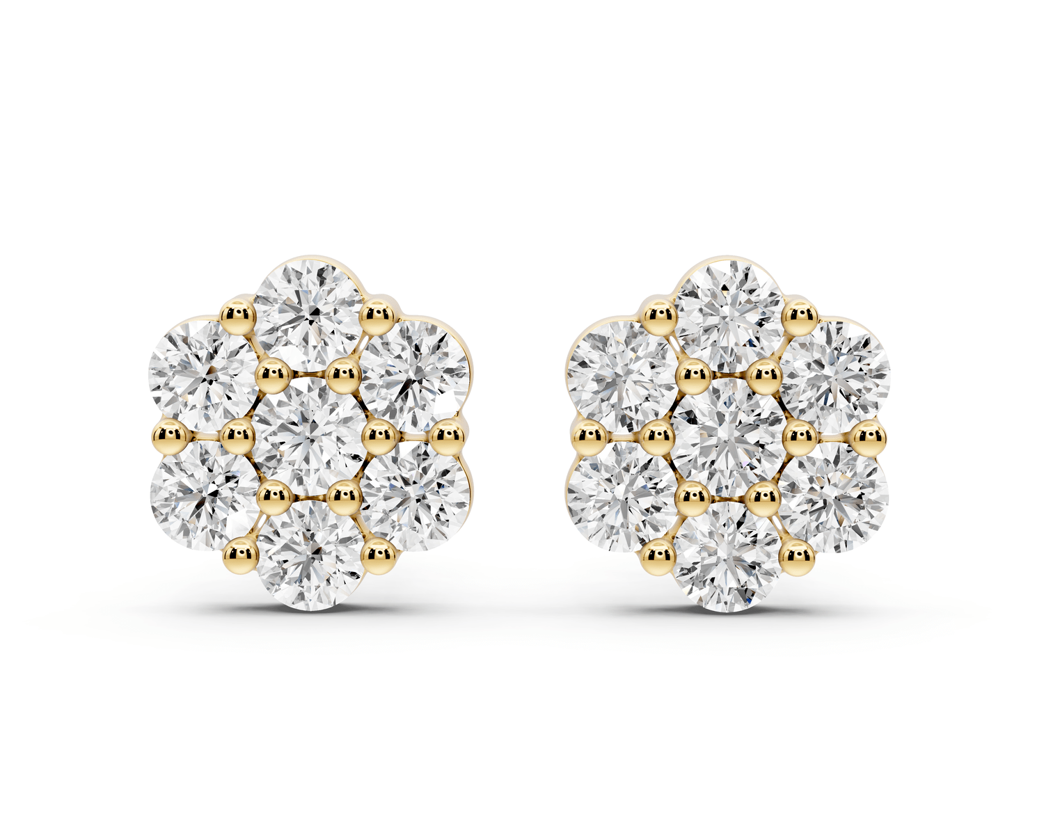 Eva Earrings Yellow Gold - Mr. Alex Jewelry