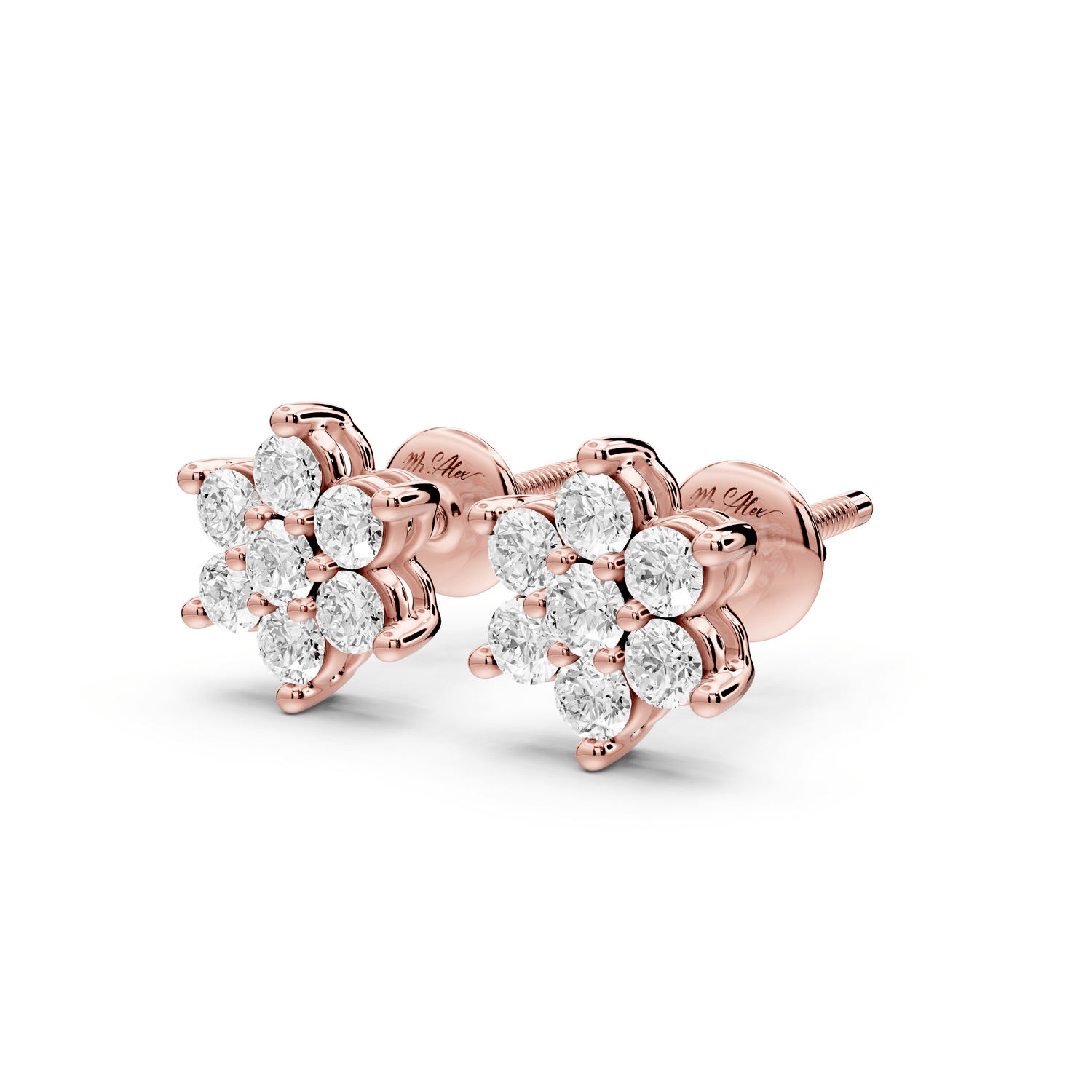 Gemma Earrings Rose Gold - Mr. Alex Jewelry