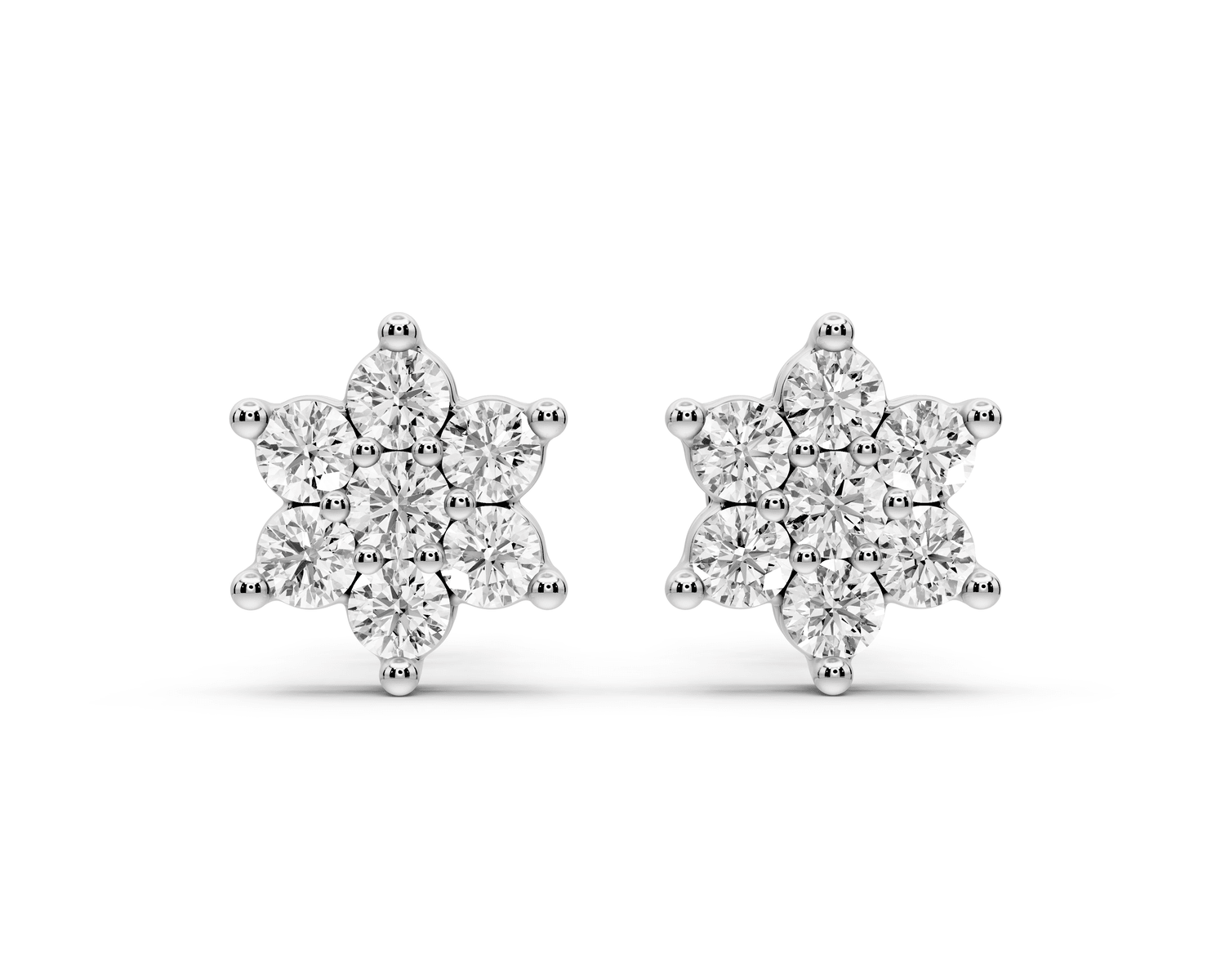 Gemma Earrings White Gold - Mr. Alex Jewelry