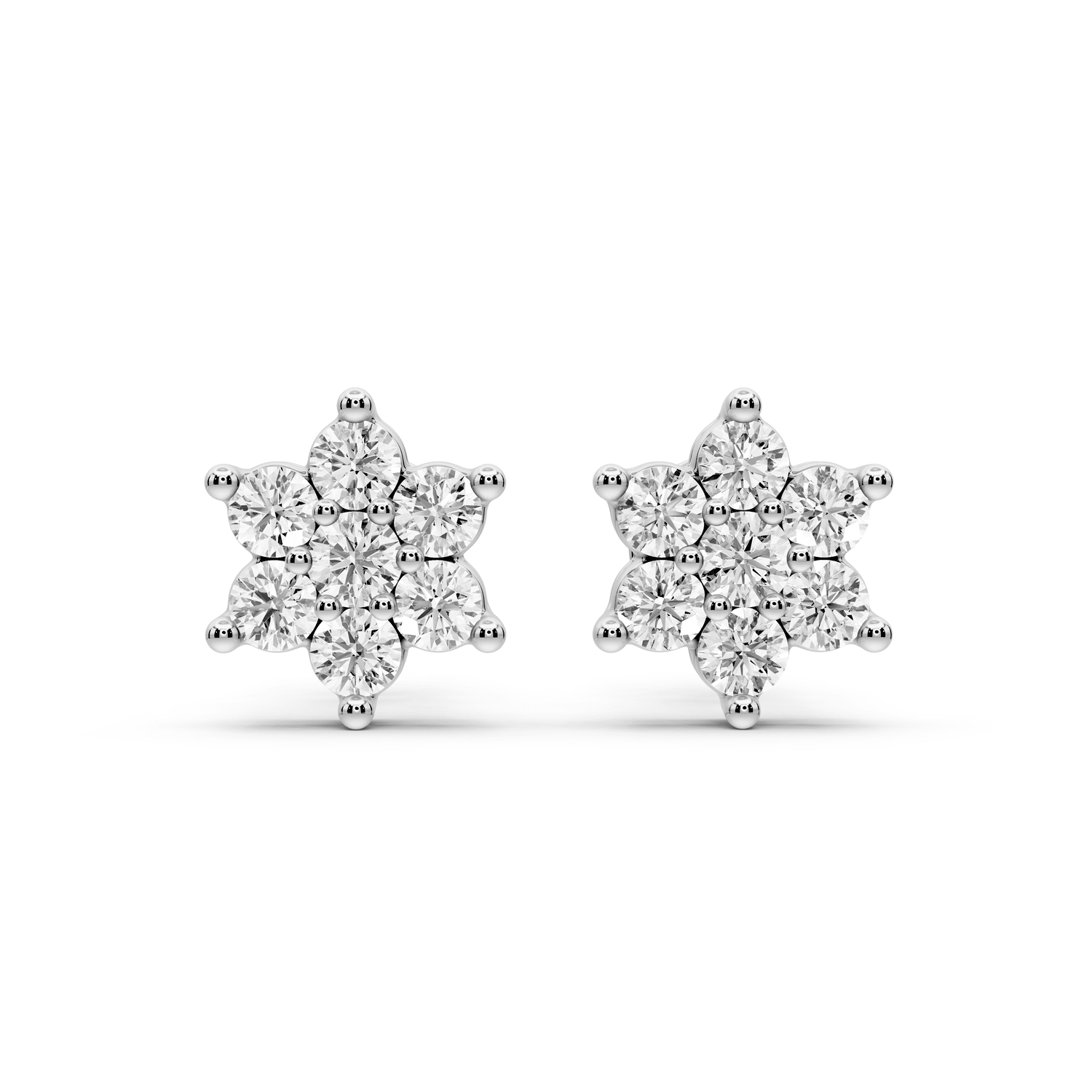 Gemma Earrings White Gold - Mr. Alex Jewelry