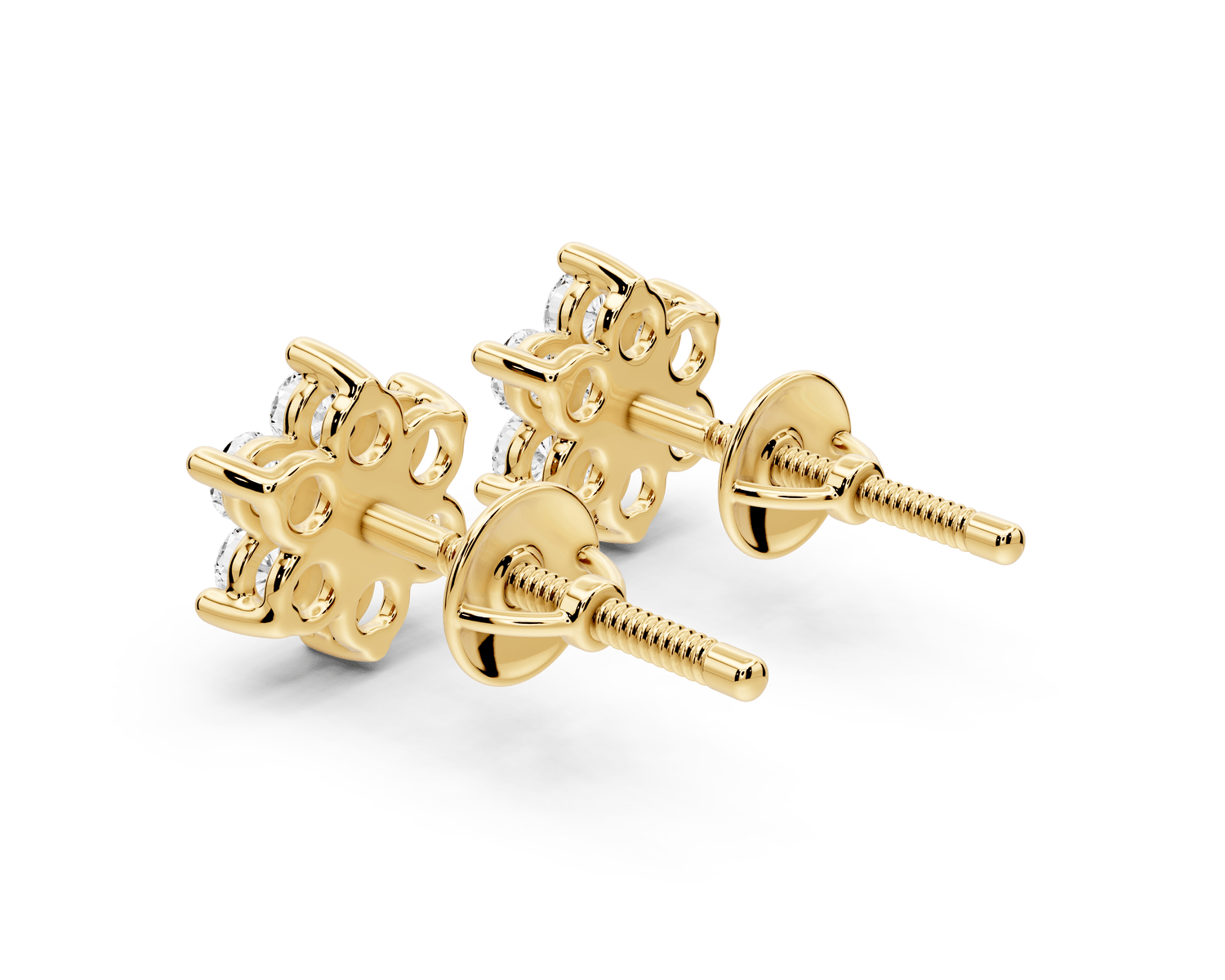 Gemma Earrings Yellow Gold - Mr. Alex Jewelry