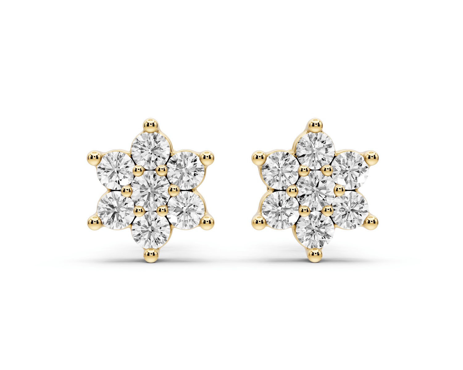 Gemma Earrings Yellow Gold - Mr. Alex Jewelry