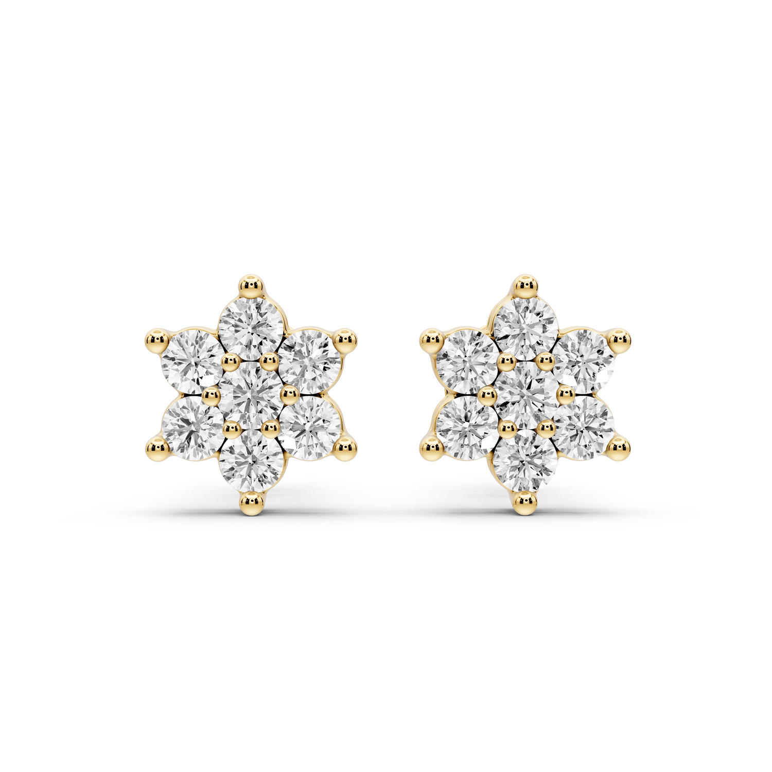 Gemma Earrings Yellow Gold - Mr. Alex Jewelry