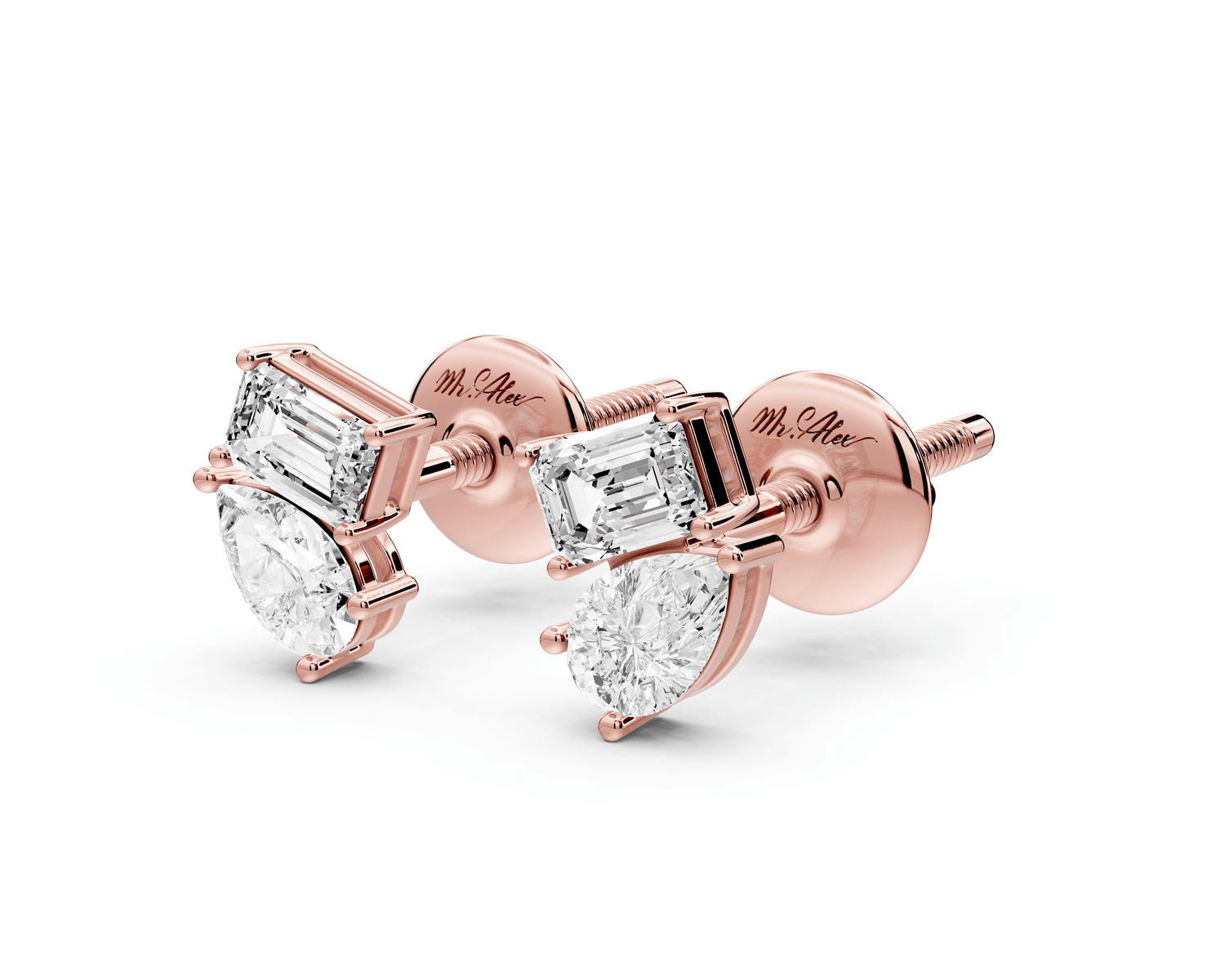 Gia Earrings Rose Gold - Mr. Alex Jewelry