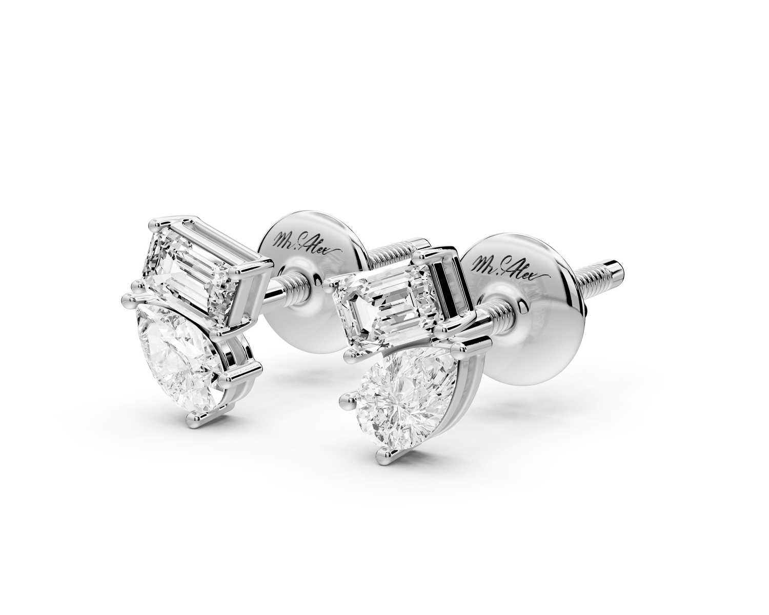 Gia Earrings White Gold - Mr. Alex Jewelry