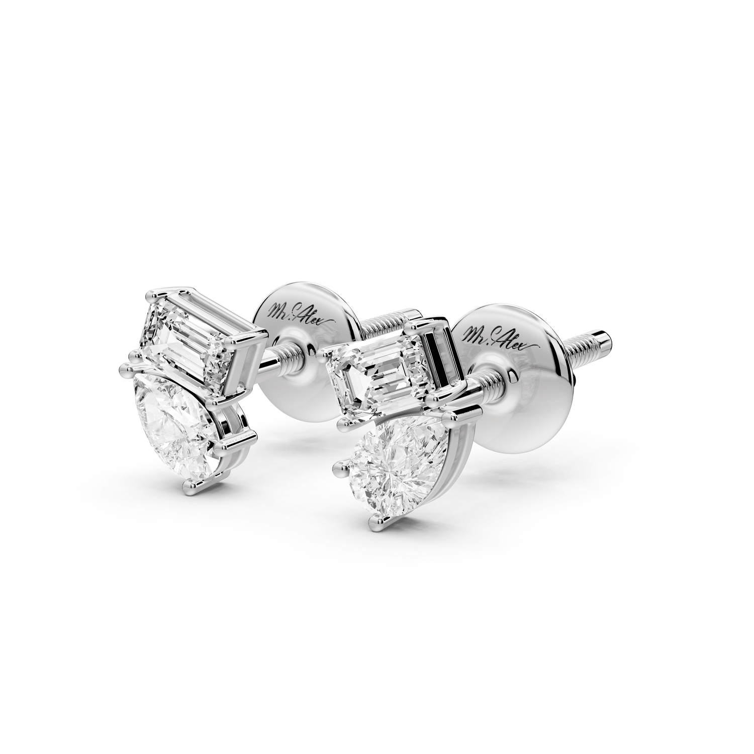 Gia Earrings White Gold - Mr. Alex Jewelry