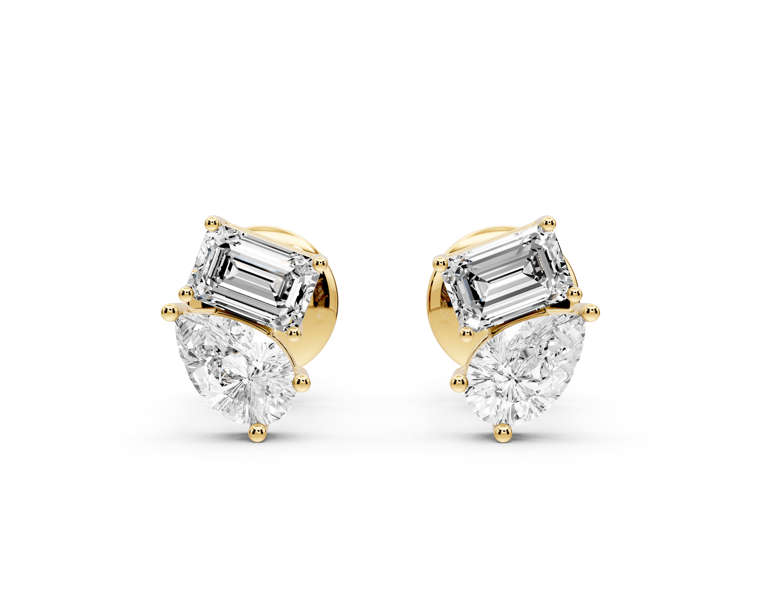 Gia Earrings Yellow Gold - Mr. Alex Jewelry