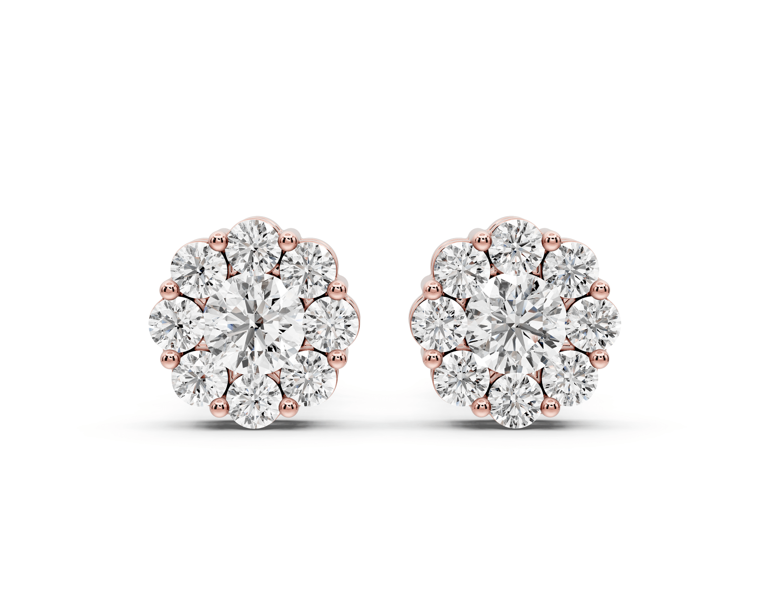 Iris Earrings Rose Gold - Mr. Alex Jewelry