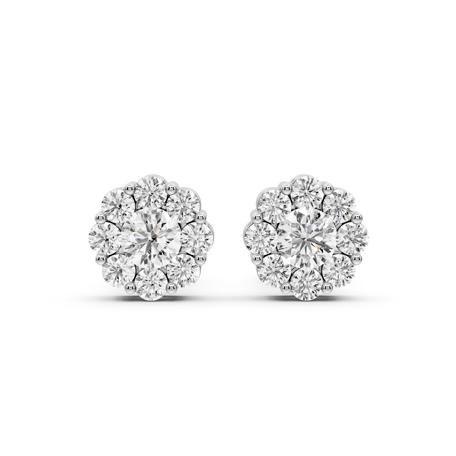 Iris Earrings White Gold - Mr. Alex Jewelry