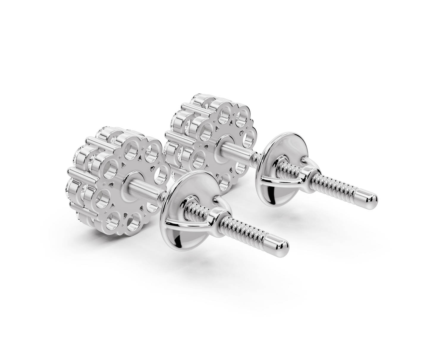 Iris Earrings White Gold - Mr. Alex Jewelry
