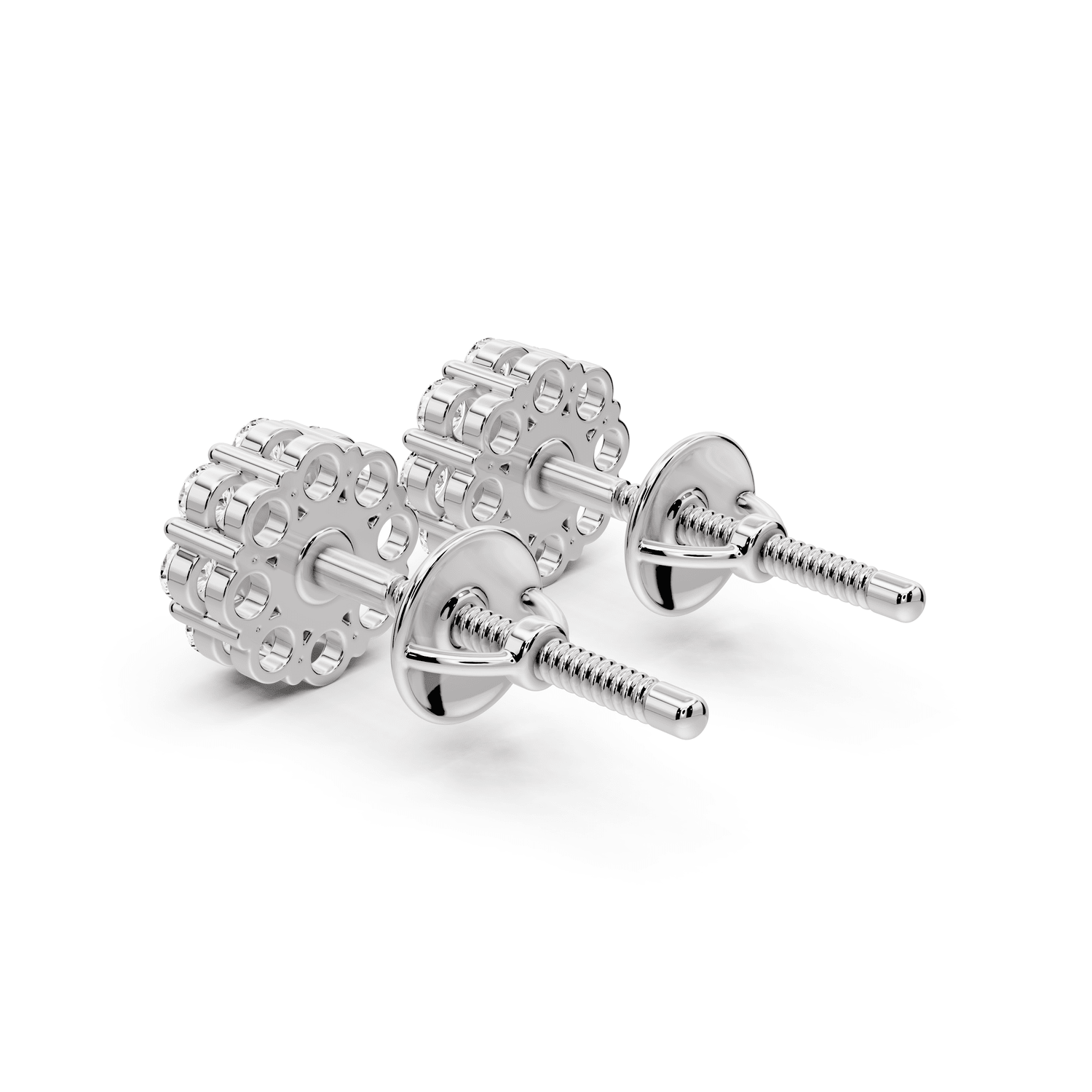 Iris Earrings White Gold - Mr. Alex Jewelry