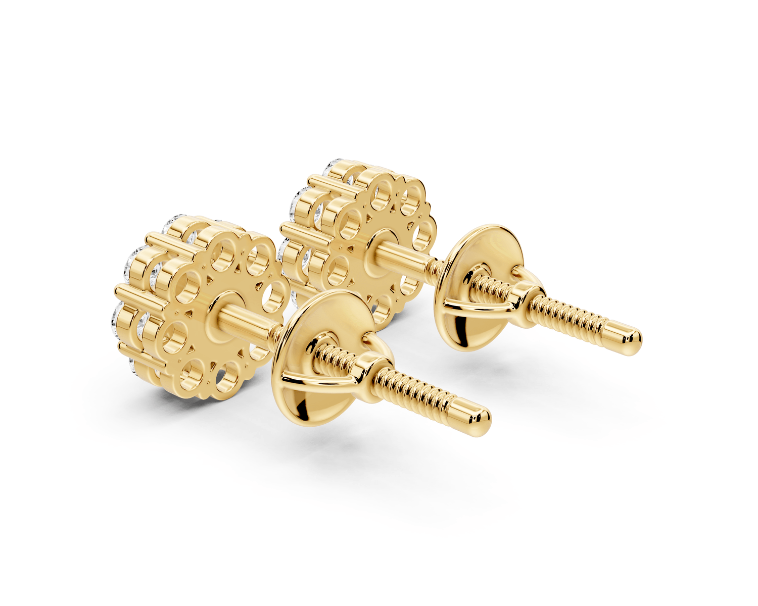 Iris Earrings Yellow Gold - Mr. Alex Jewelry