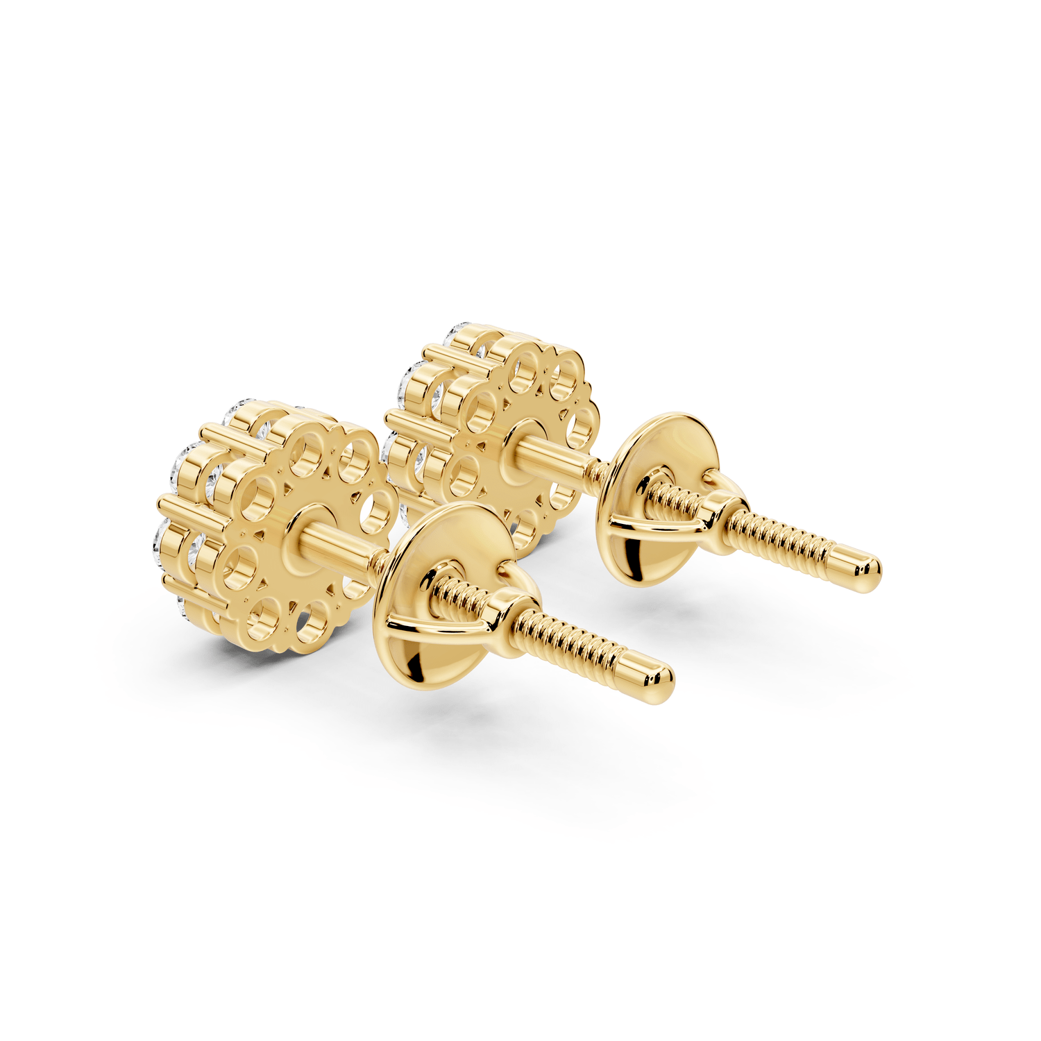 Iris Earrings Yellow Gold - Mr. Alex Jewelry