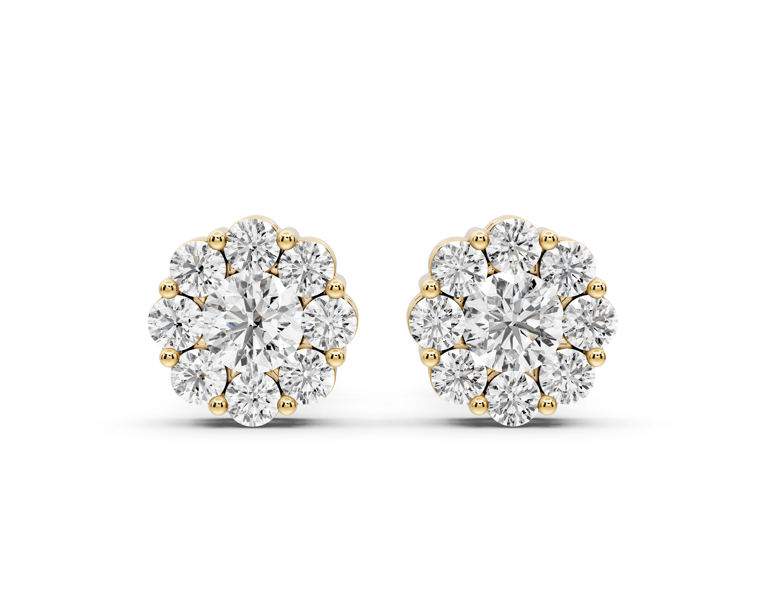 Iris Earrings Yellow Gold - Mr. Alex Jewelry