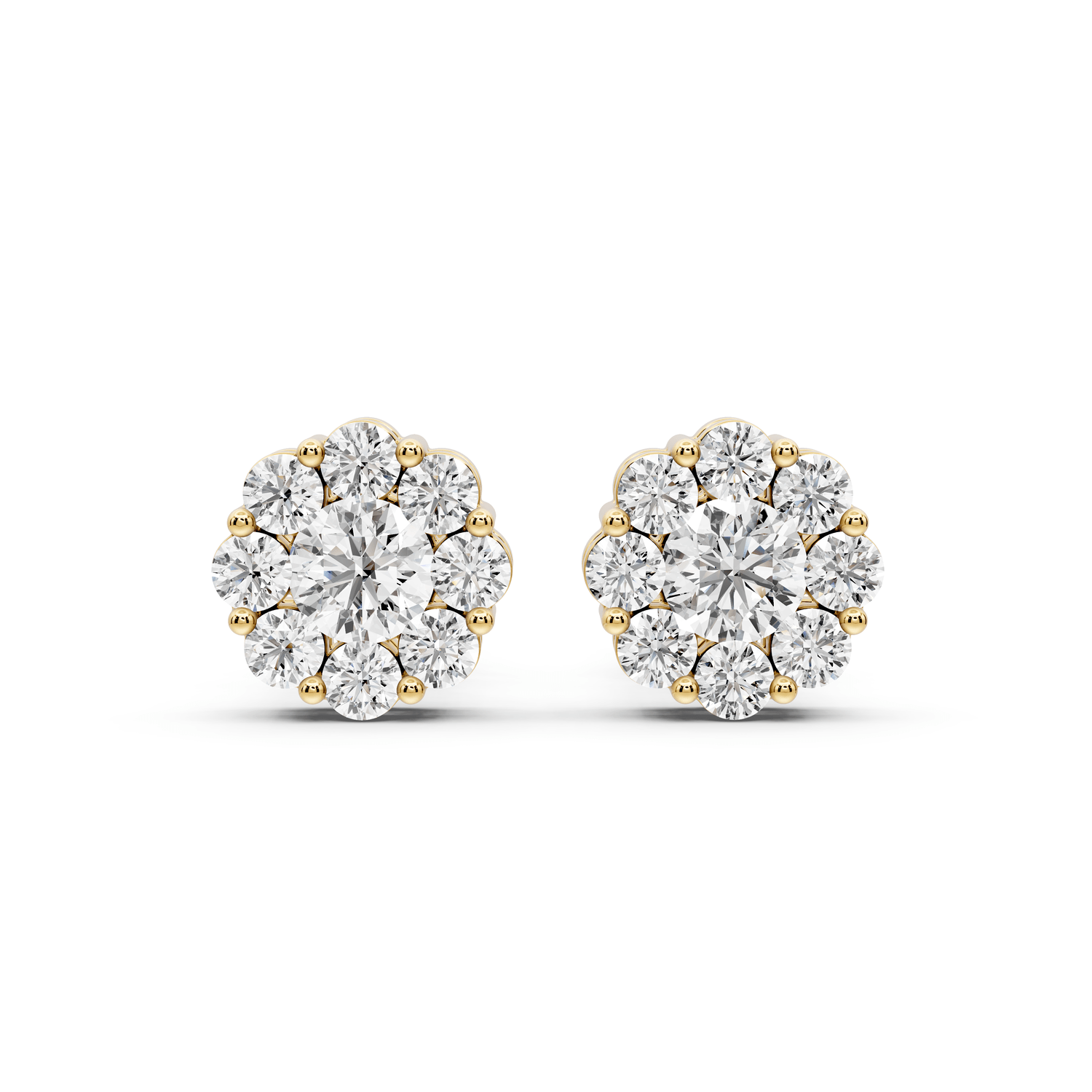 Iris Earrings Yellow Gold - Mr. Alex Jewelry